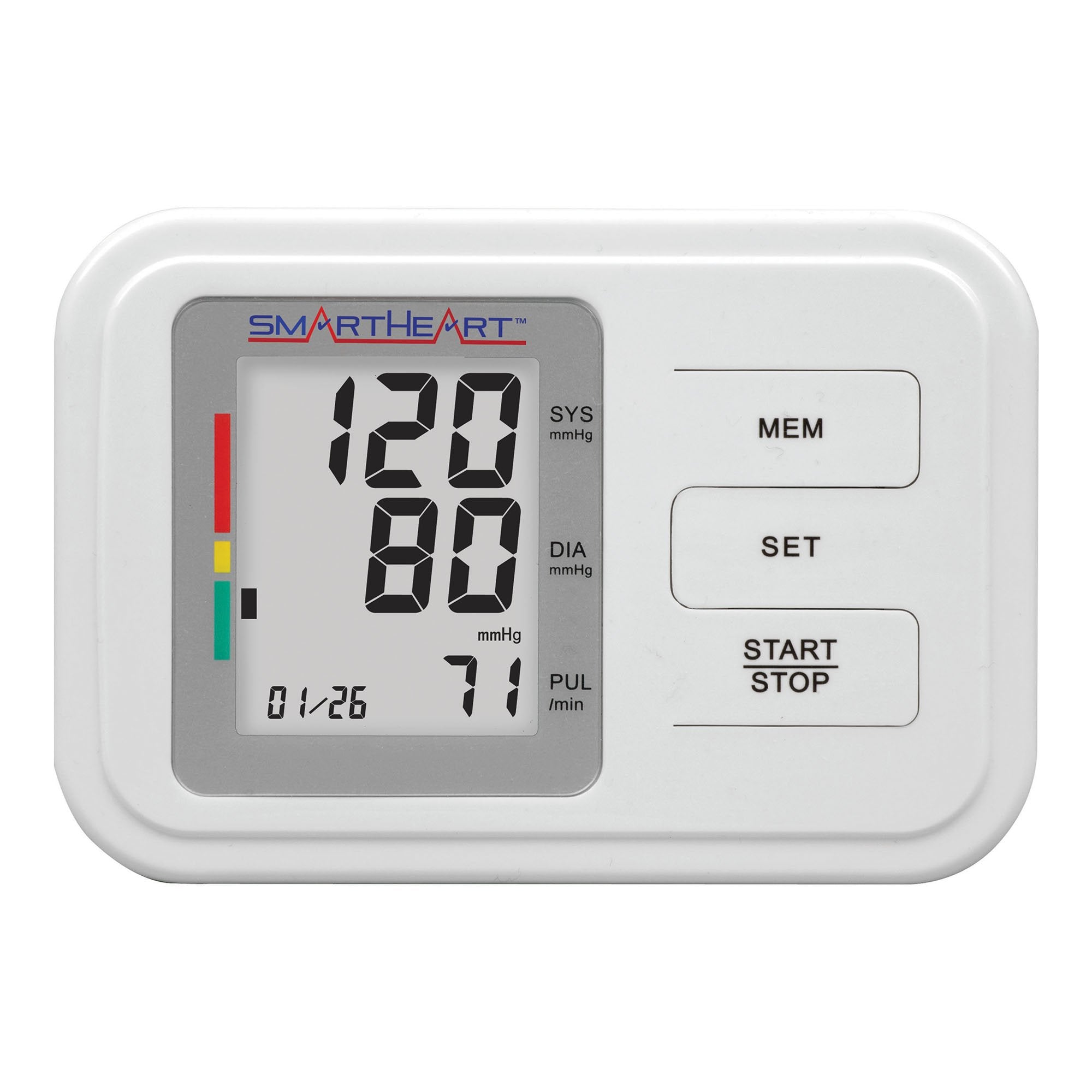 Home Automatic Digital Blood Pressure Monitor Smartheart Adult Cuff Nylon Cuff 22 to 32 cm Desk Model - image 3