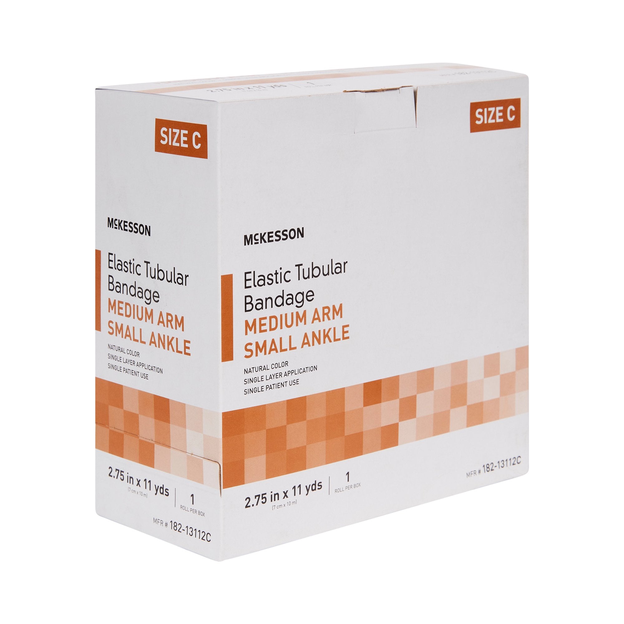 Elastic Tubular Support Bandage McKesson Spandagrip™ 2-3/4 Inch X 11 Yard Medium Arm / Small Ankle Pull On Natural NonSterile Size C Standard Compression - image 3