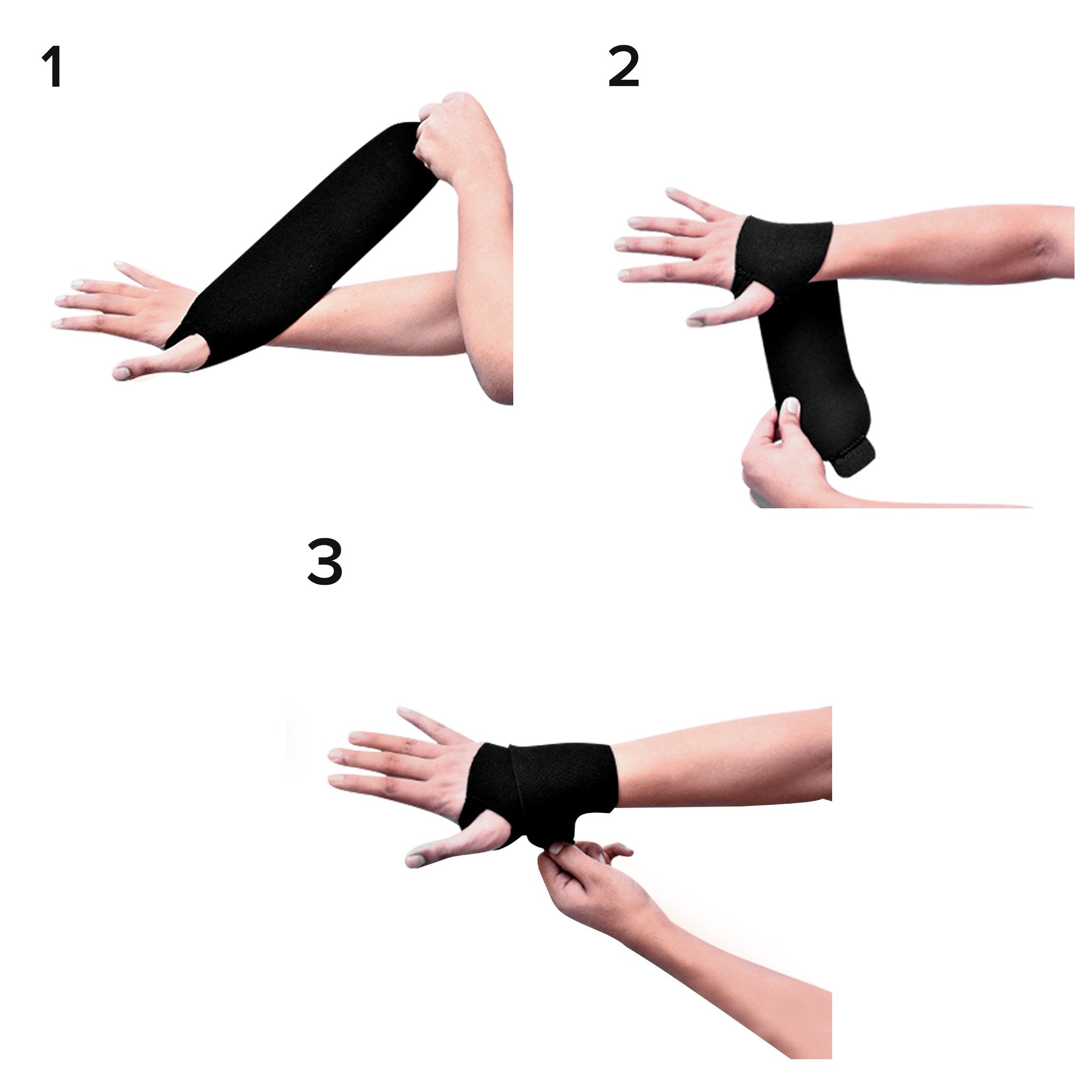 Wrist Support 3M™ Futuro™ Sport Wraparound Neoprene / Nylon / Polyester Left or Right Hand Black One Size Fits Most - image 2