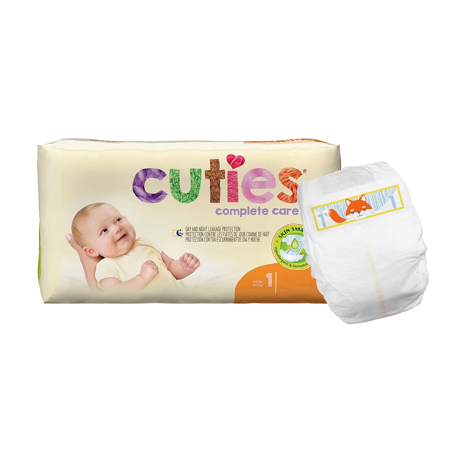 Cuties® Complete Care Diapers, Size 1