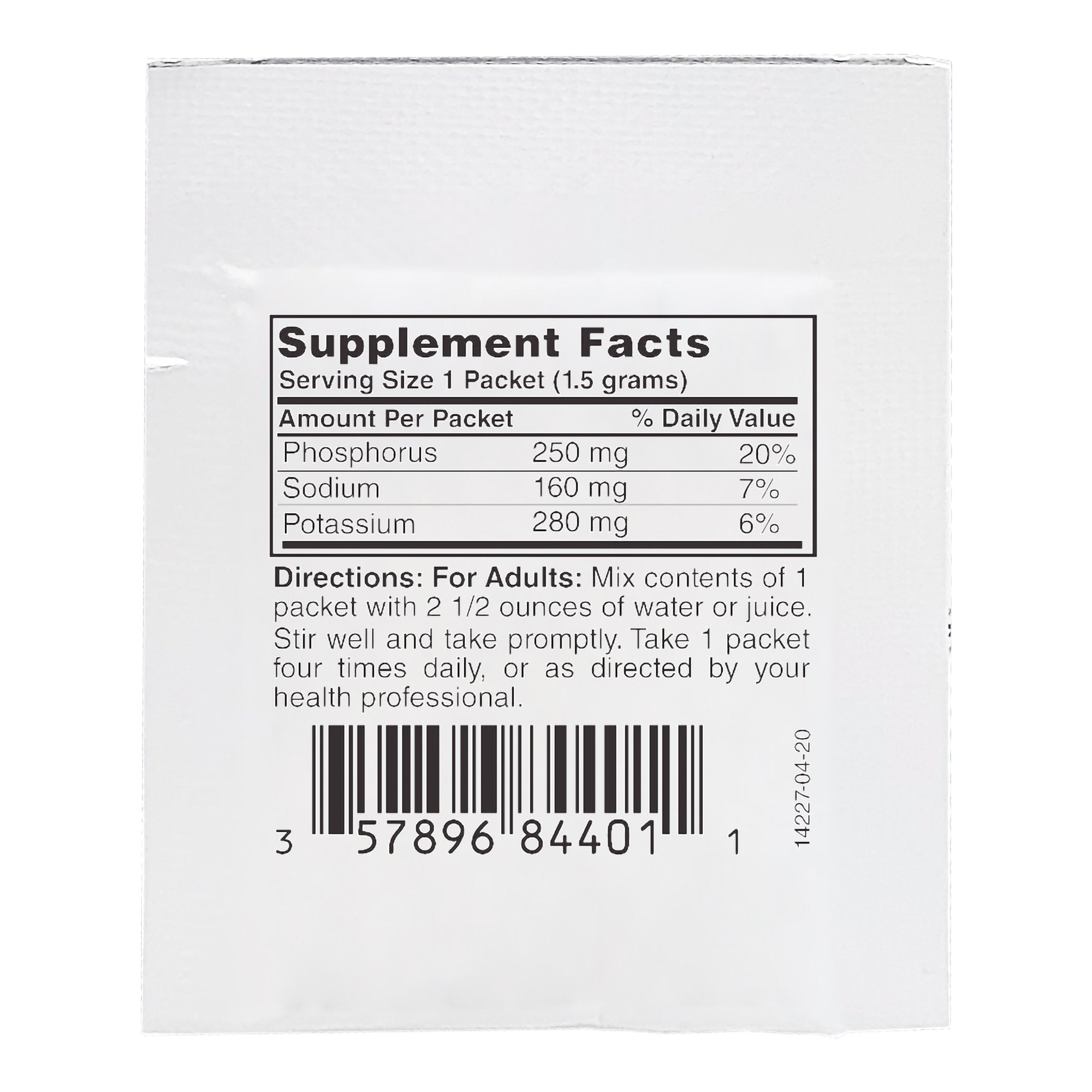 Dietary Supplement Geri-Care® Phosphorus / Sodium / Potassium 250 mg -160 mg - 280 mg Strength Oral Powder 100 per Box Strawberry Flavor - image 3