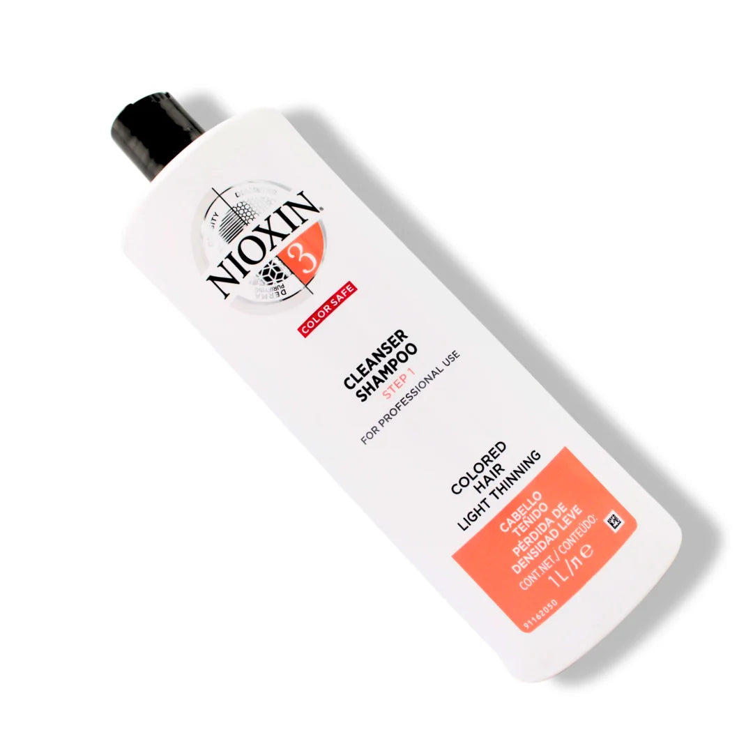Nioxin System 3 Cleanser Shampoo, for Light Thinning Colored Hair, 33.8 Oz