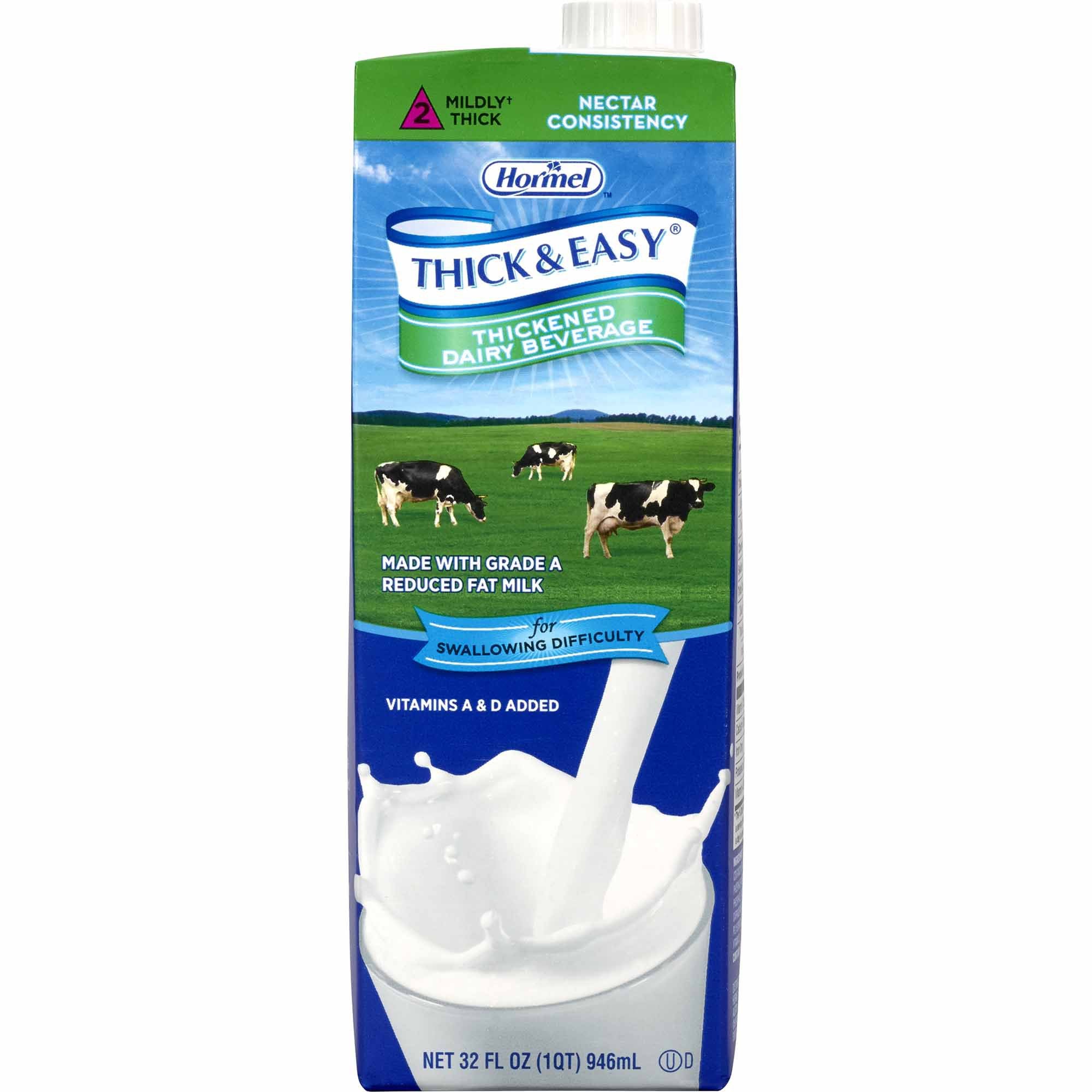Thick & Easy® Dairy Nectar Consistency Milk Thickened Beverage, 32-ounce carton