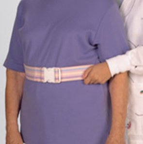 Gait Belt Posey® 52 Inch Length Pastel Bouquet Design Cotton