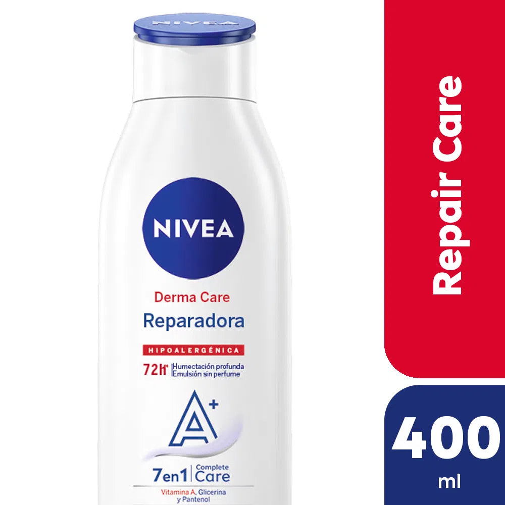 NIVEA Derma Care Intensive Repair Body Cream 400ml, Moisturizing Serum &  Vitamin A