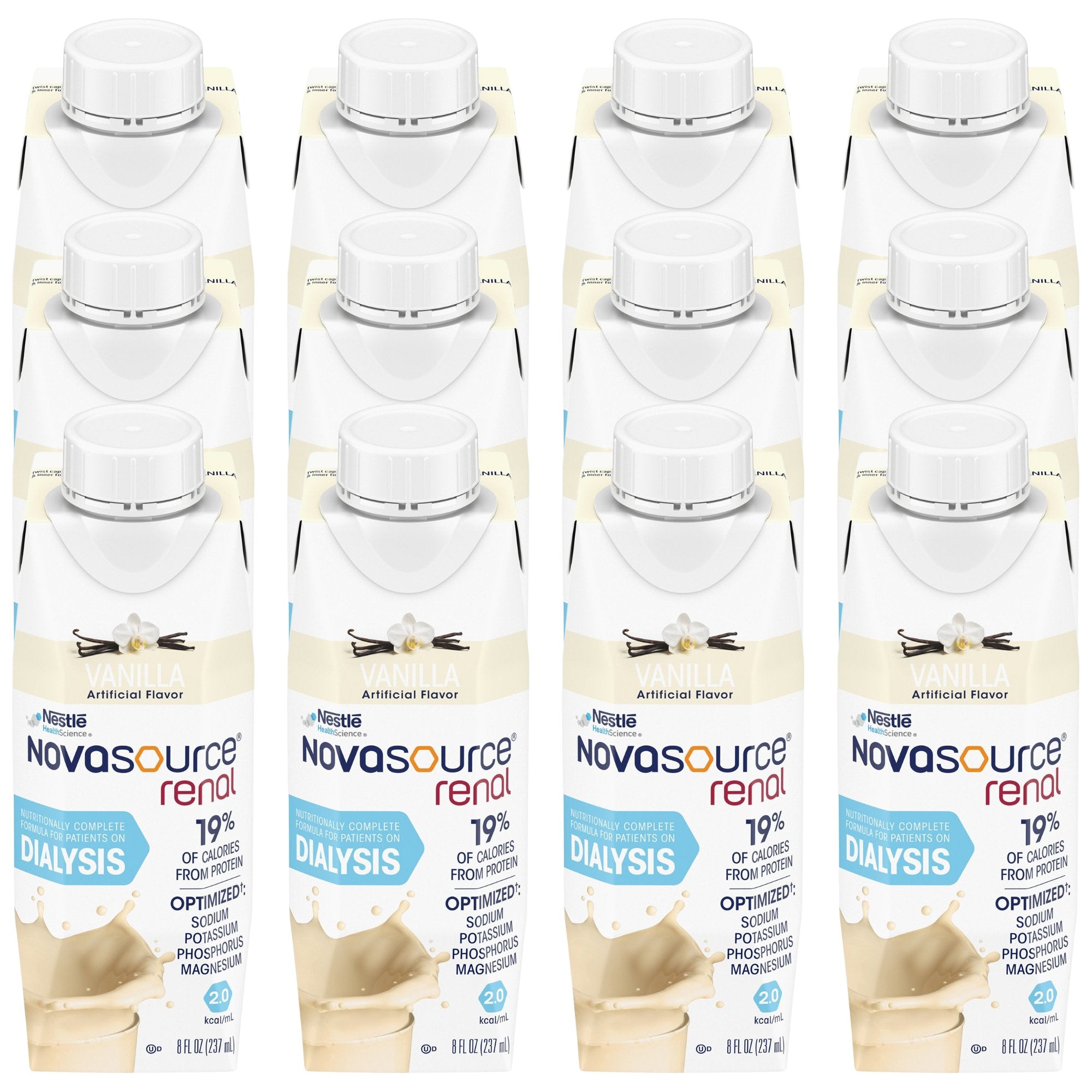 Oral Supplement Novasource® Renal Vanilla Flavor Liquid 8 oz. Carton - image 8