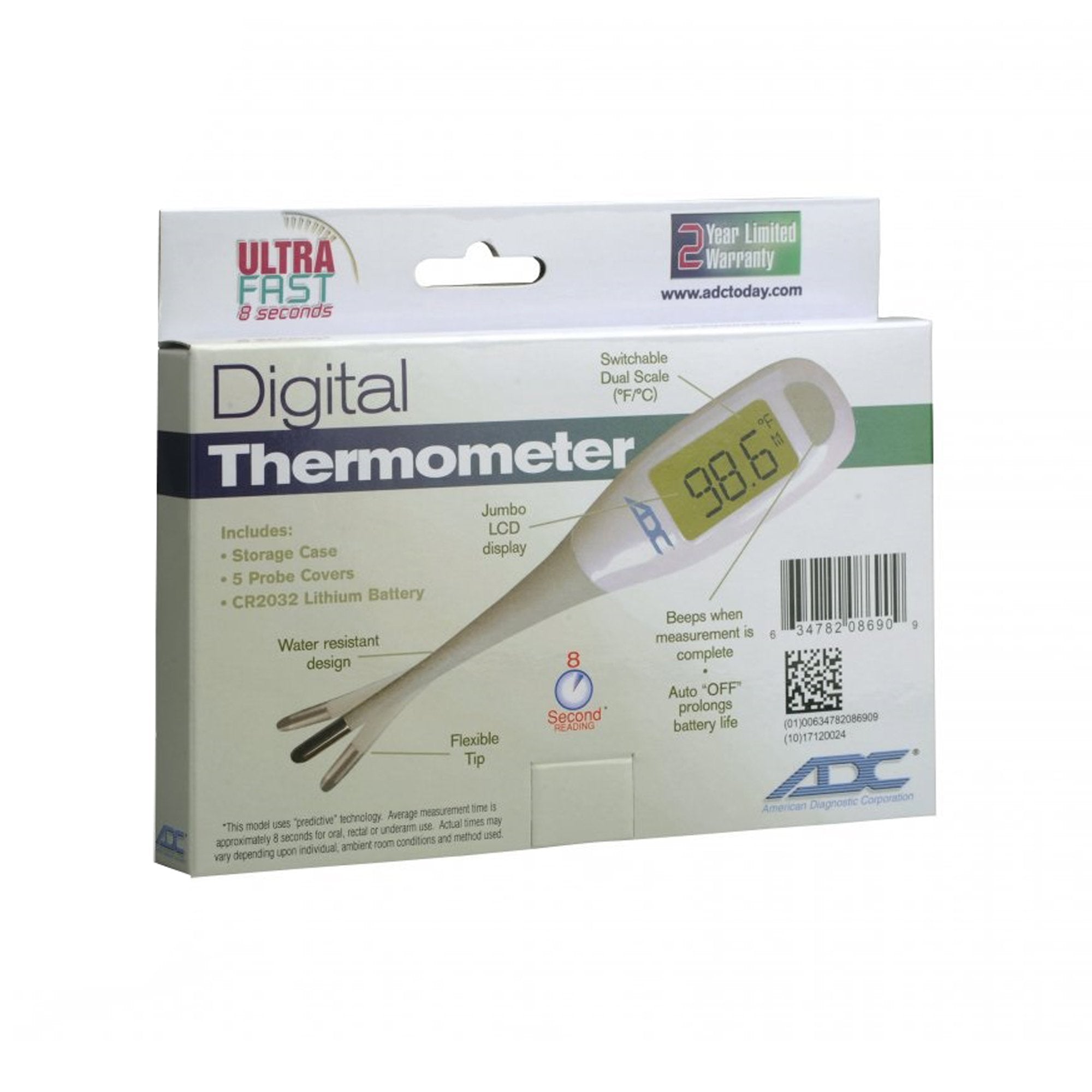 Digital Stick Thermometer Adtemp™ Oral / Rectal / Axillary Probe Handheld - image 4