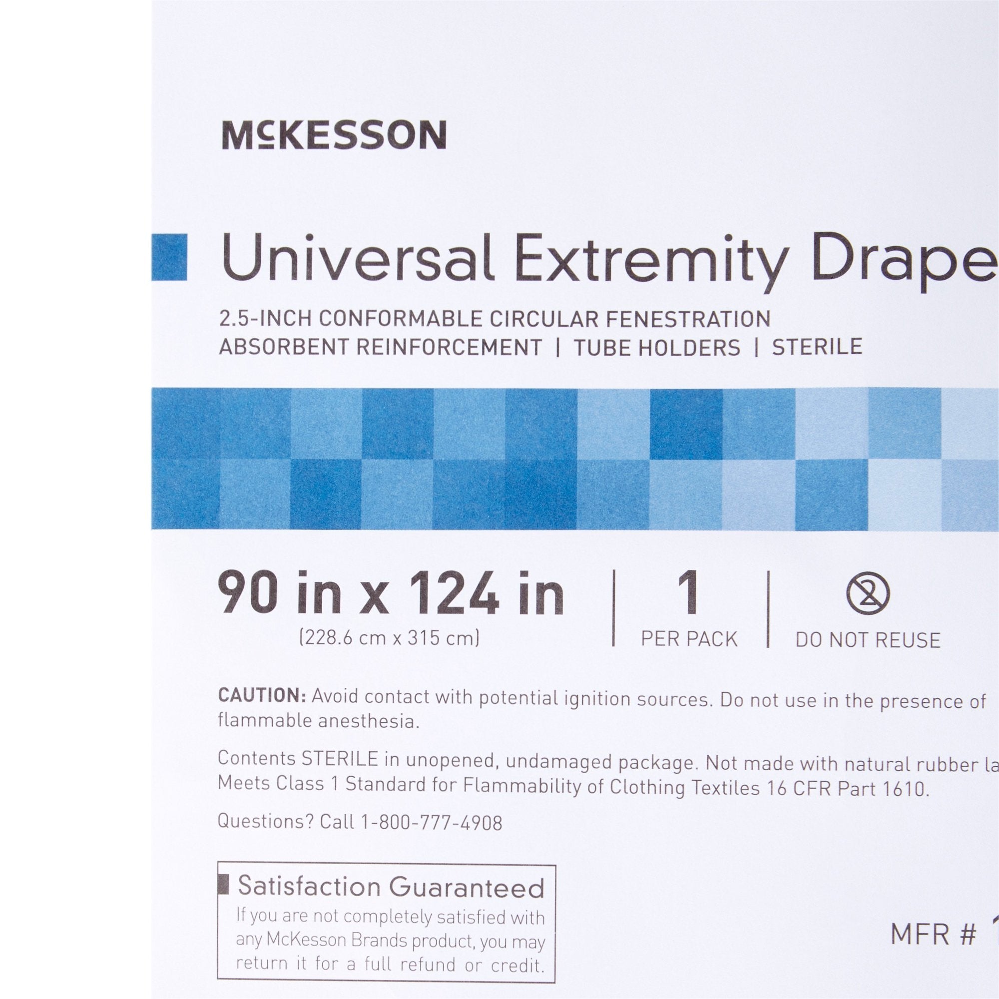 McKesson Sterile Universal Extremity Orthopedic Drape, 90 x 124 Inch (1 Unit)