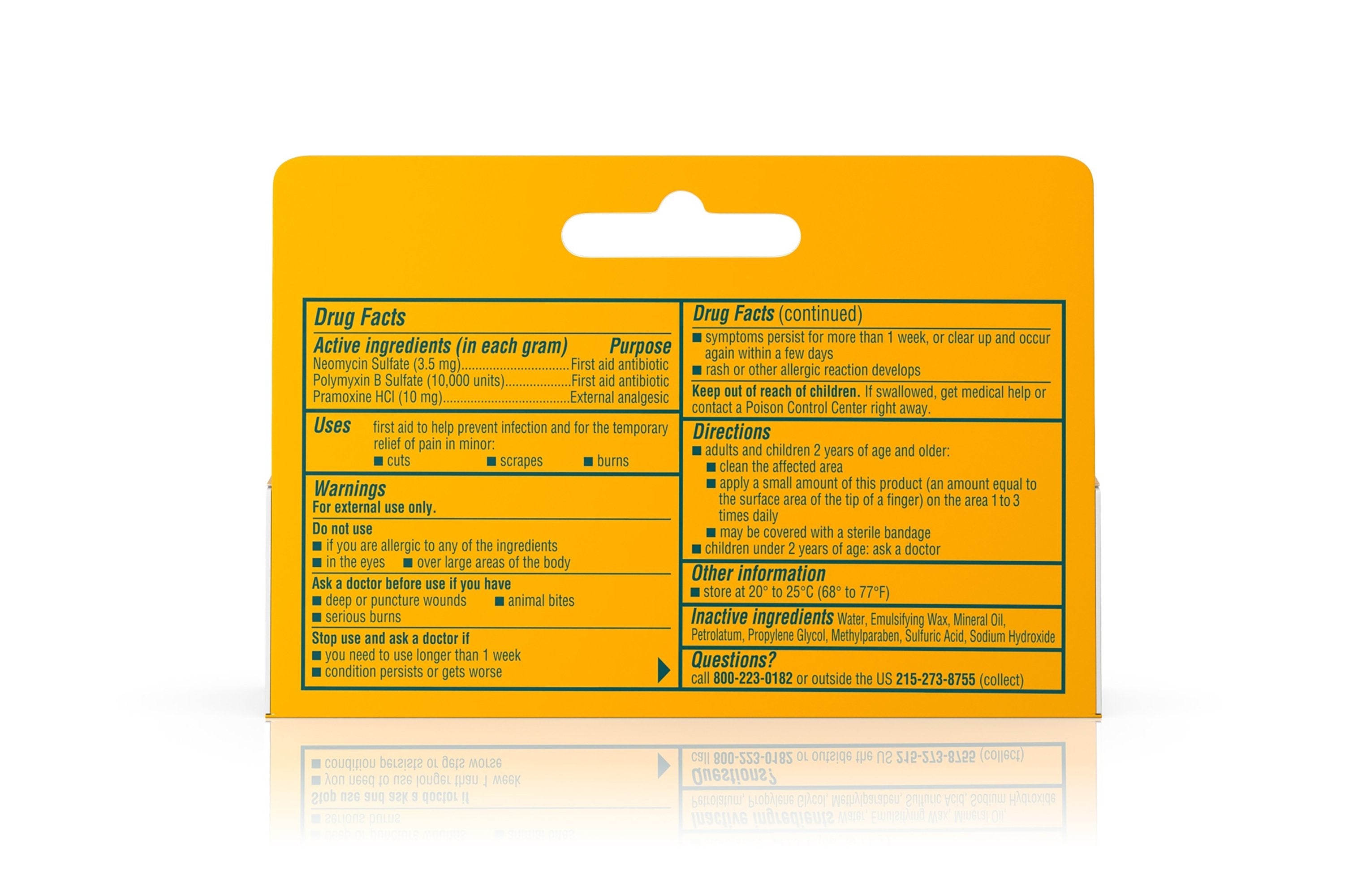 First Aid Antibiotic with Pain Relief Bacitracin / Neomycin / Polymyxin B / Pramoxine HCl Neosporin® + Pain Relief Cream 0.5 oz. Tube - image 3
