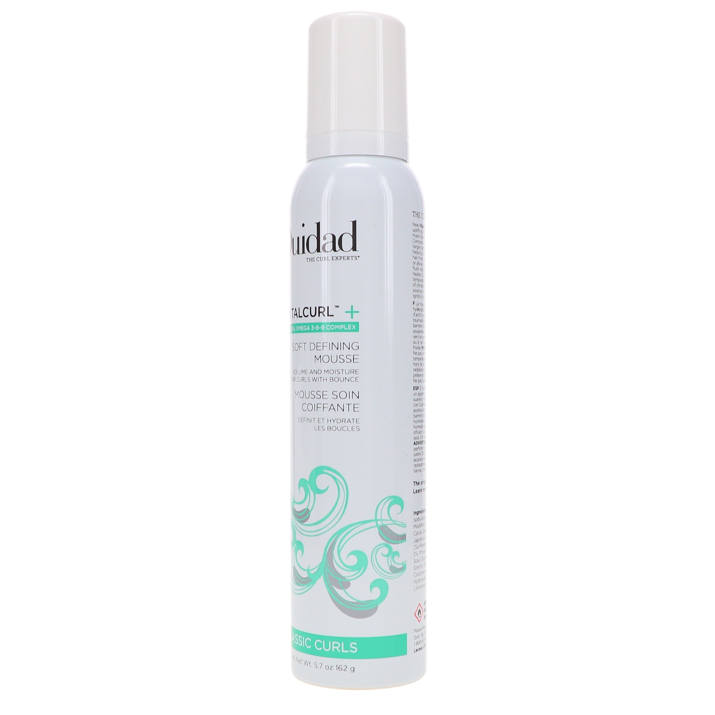 Ouidad Vitalcurl+ Curl Defining Mousse, Lightweight Hair Foam, Air-Dry Styler, 5.7 Oz
