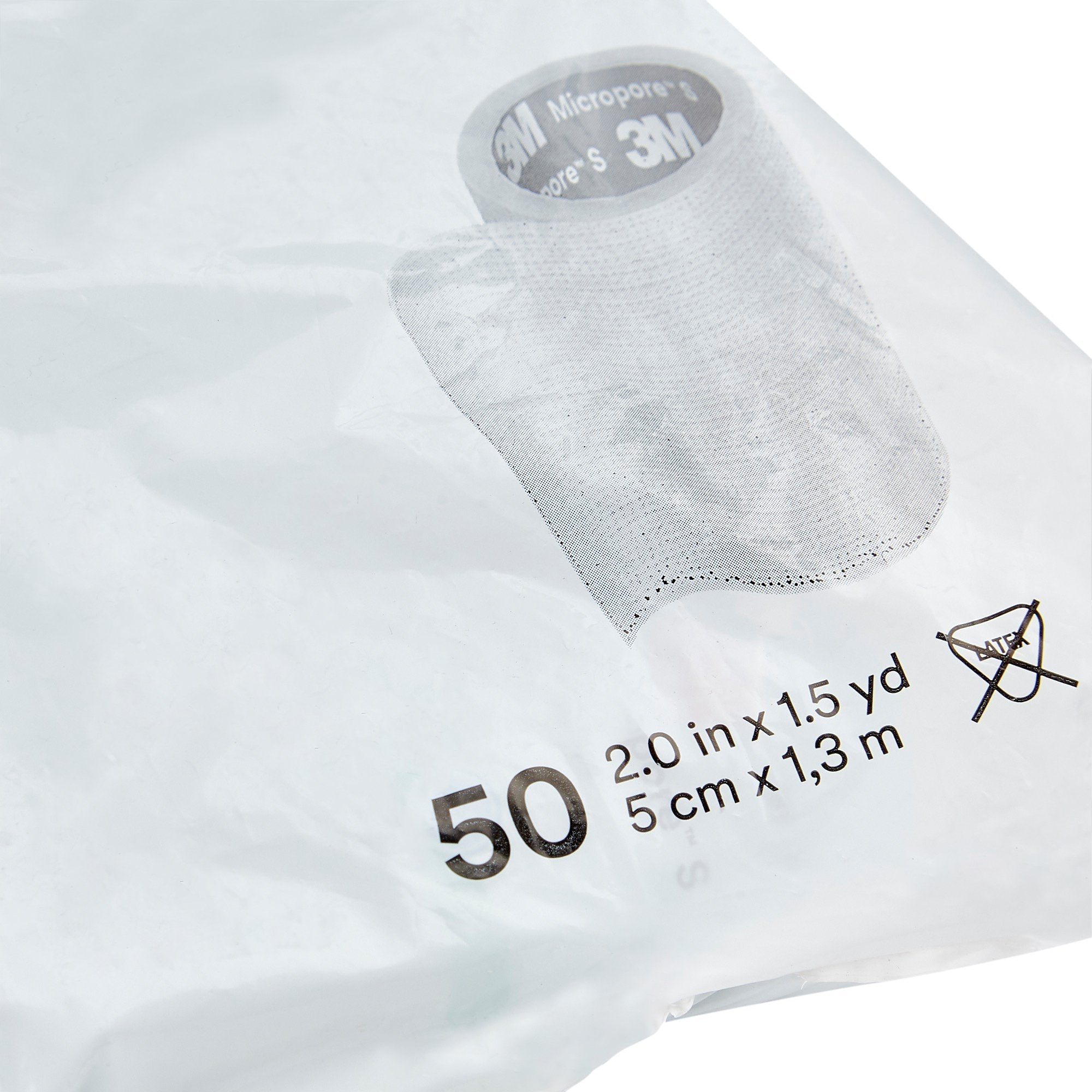 3M™ Micropore™ S Silicone Medical Tape, 2 Inch x 1-1/2 Yard, Blue (50 Units)