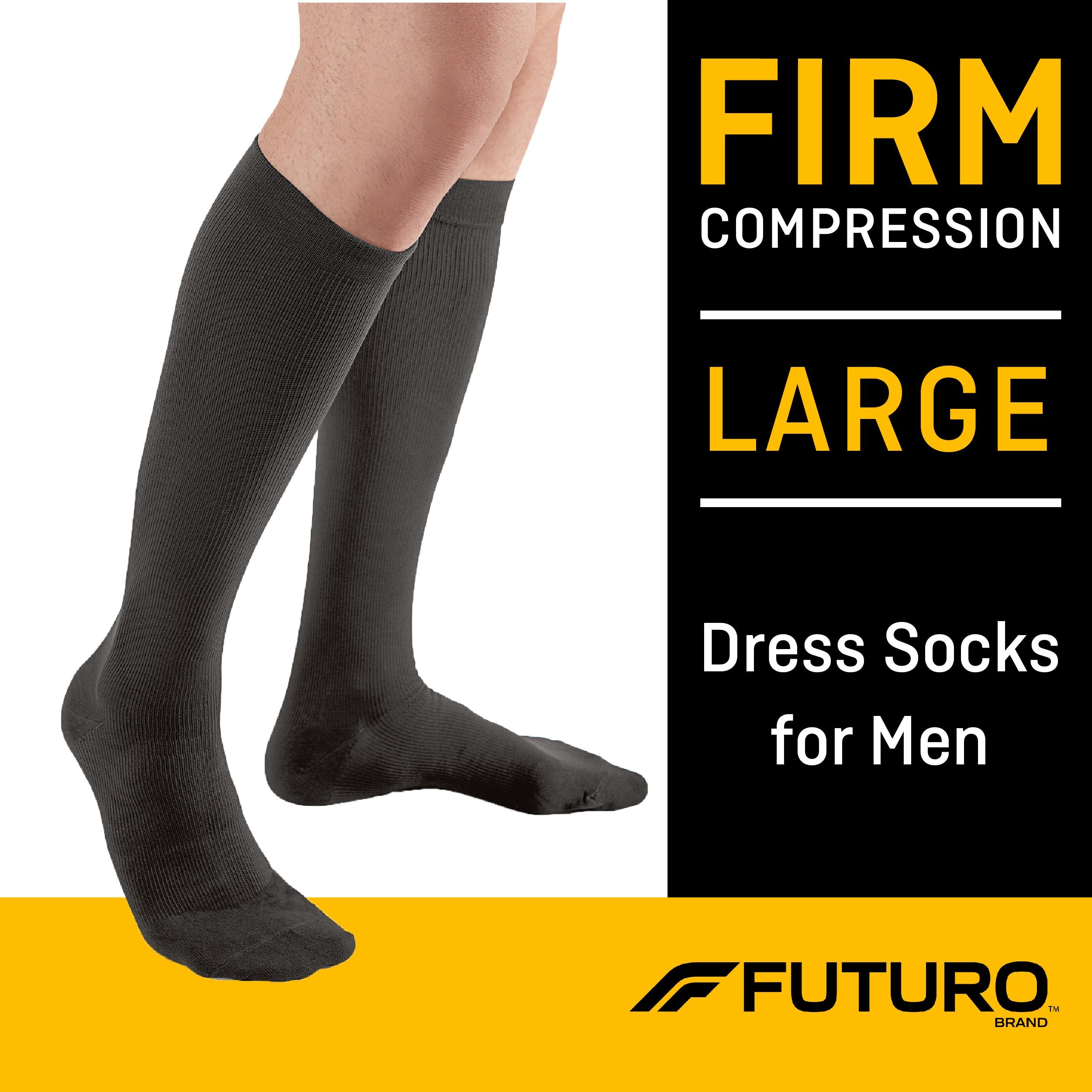 Compression Socks 3M™ Futuro™ Knee High Large Black Closed Toe - image 3