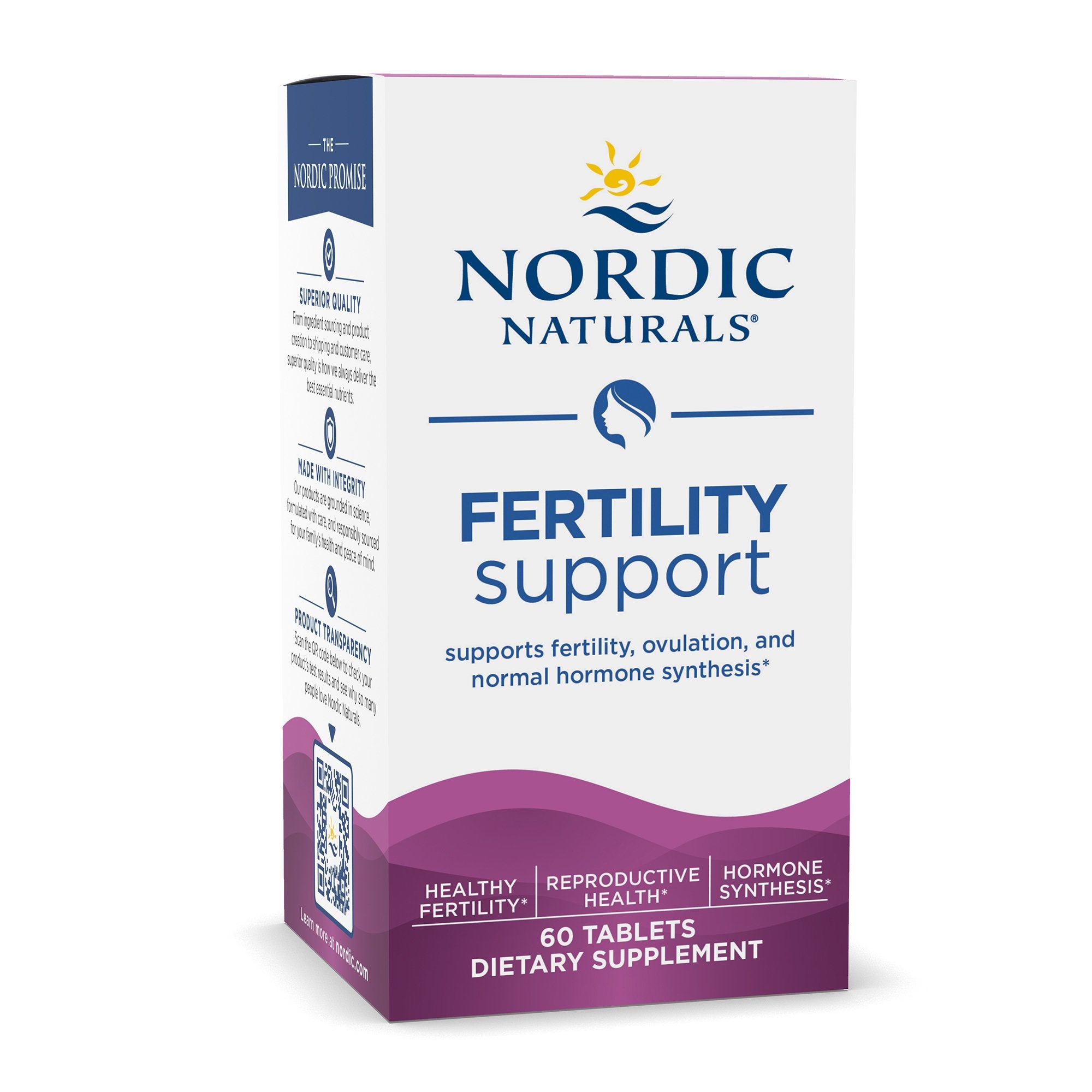 Dietary Supplement Nordic Naturals® Fertility Support Inositol 1100 mg Strength Tablet 60 per Bottle - image 4