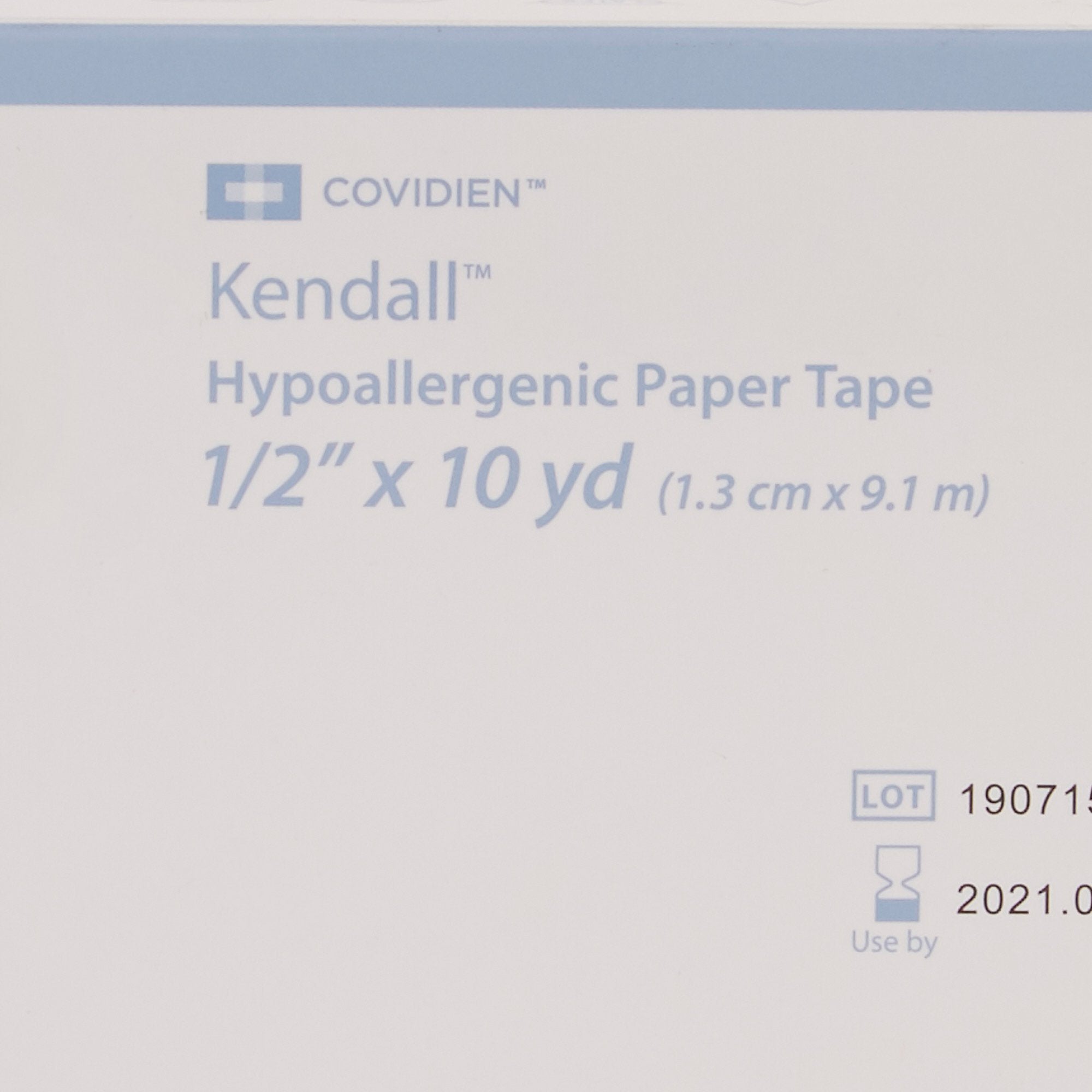 Kendall™ Hypoallergenic Paper Medical Tape, 1/2 Inch x 10 Yard, White (24 Units)