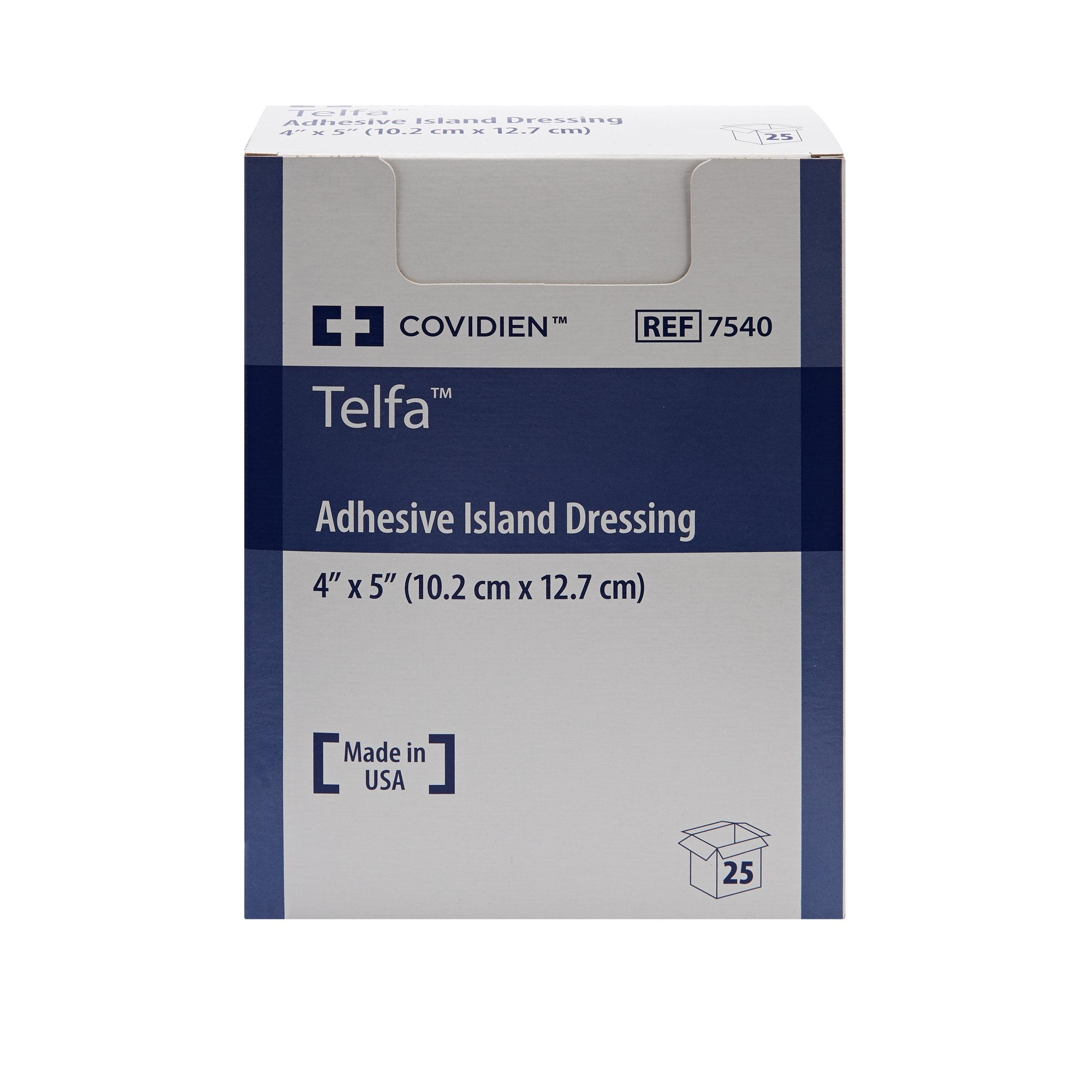 Telfa™ White Adhesive Dressing, 4 x 5 Inch (25 Units)