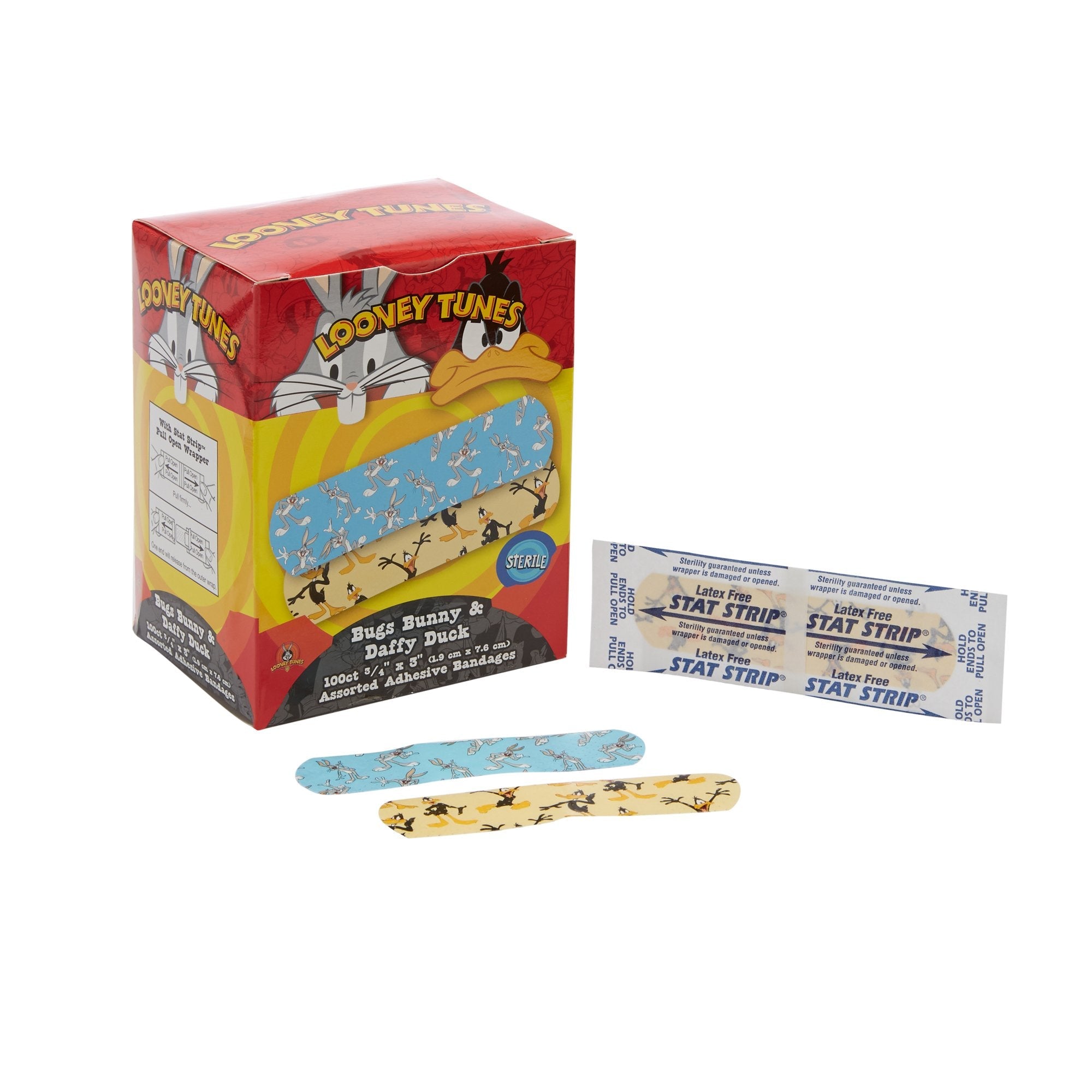 Looney Tunes™ Stat Strip® Adhesive Strip, 3/4 x 3 Inch (100 Units)