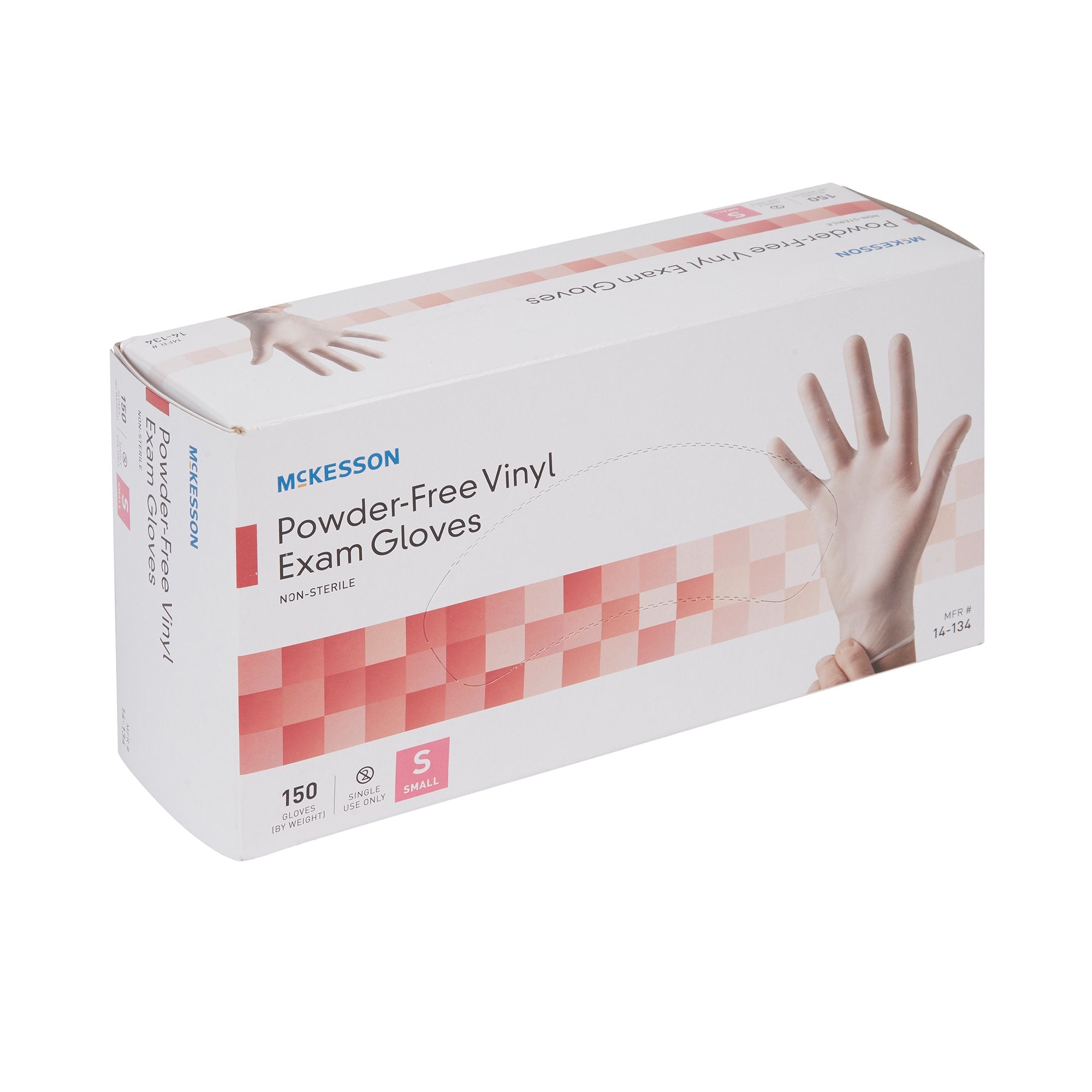 McKesson Vinyl Exam Glove, Small, Clear (150 Units)