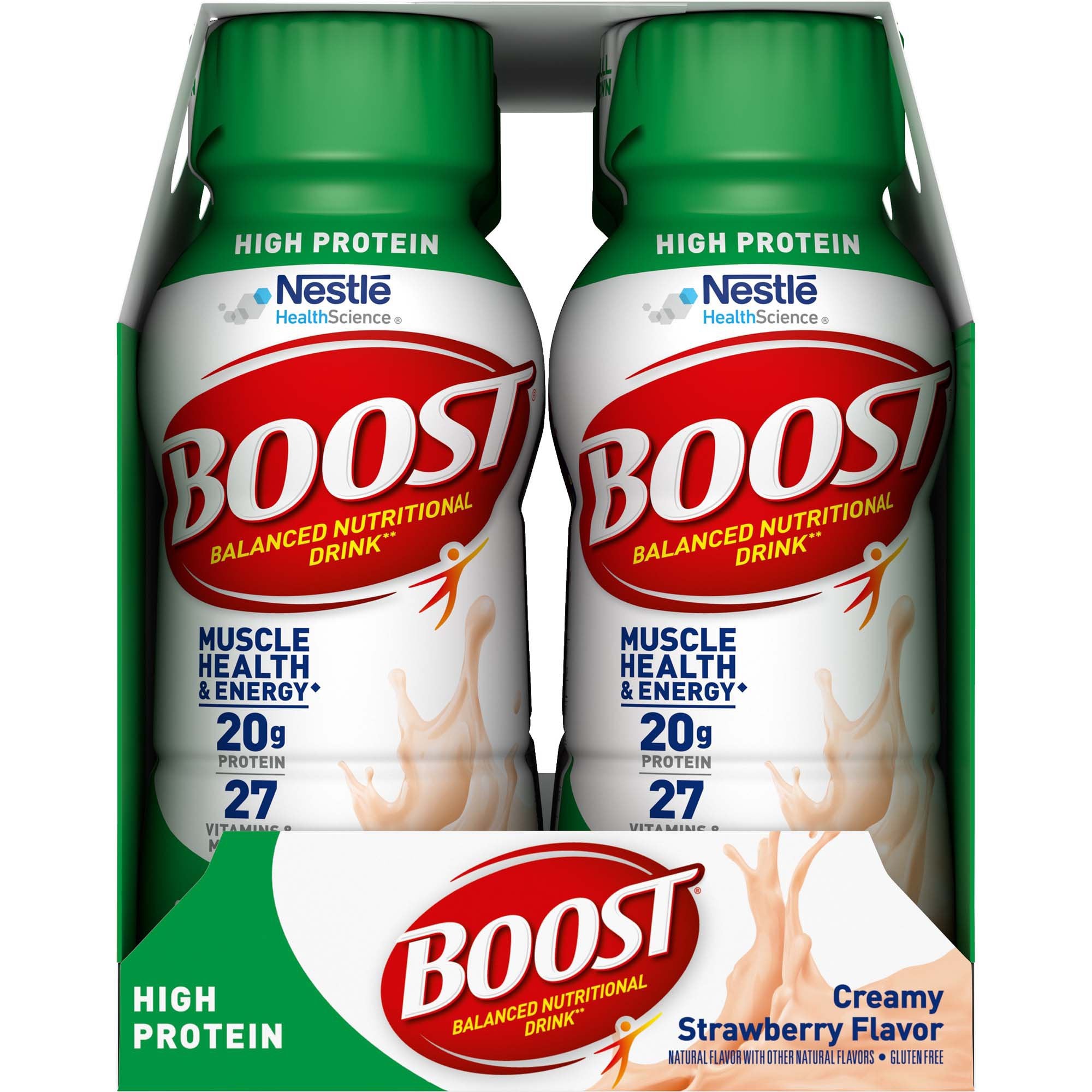 Oral Supplement Boost® High Protein Creamy Strawberry Flavor Liquid 8 oz. Bottle - image 2