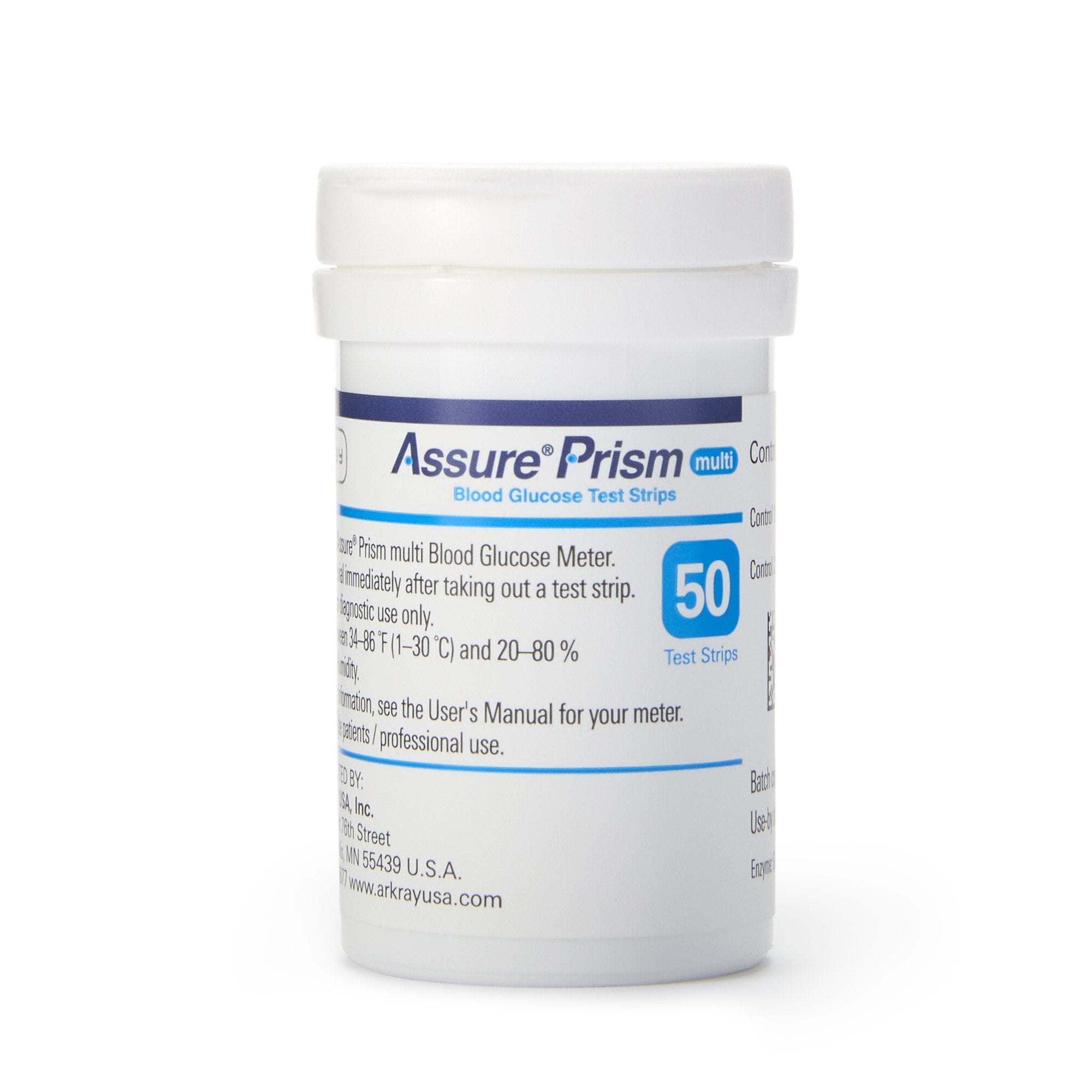 Blood Glucose Test Strips Assure® 100 Strips per Pack For Assure® Prism Multi Blood Glucose Monitoring System