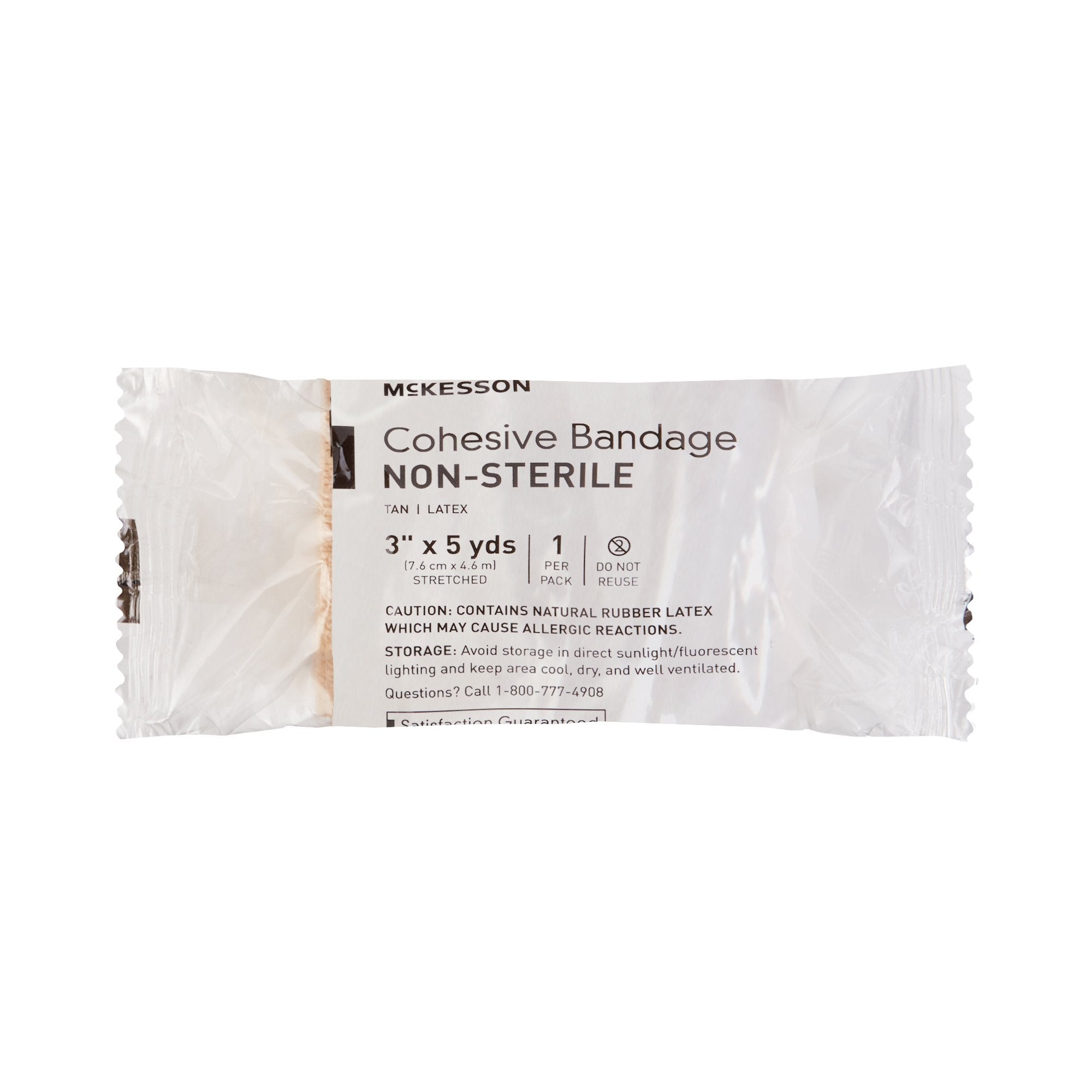 Cohesive Bandage McKesson 3 Inch X 5 Yard Self-adherent Closure Tan NonSterile Standard Compression - image 5