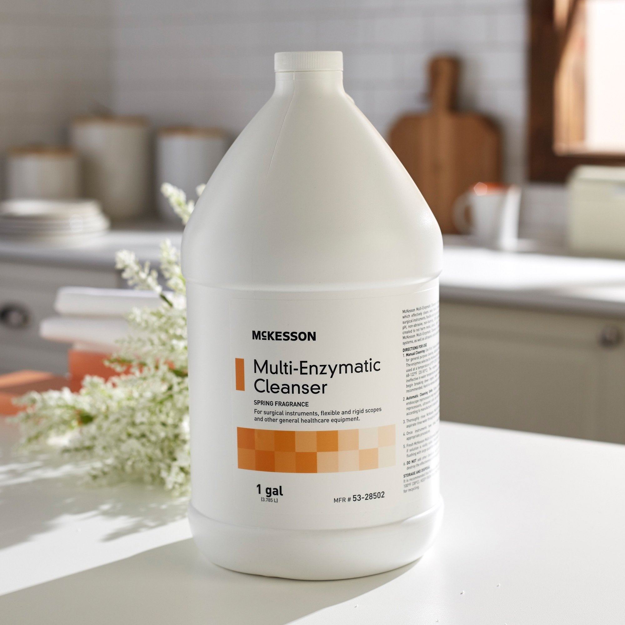 McKesson Multi-Enzymatic Instrument Detergent, Spring Fresh, 1 Gal