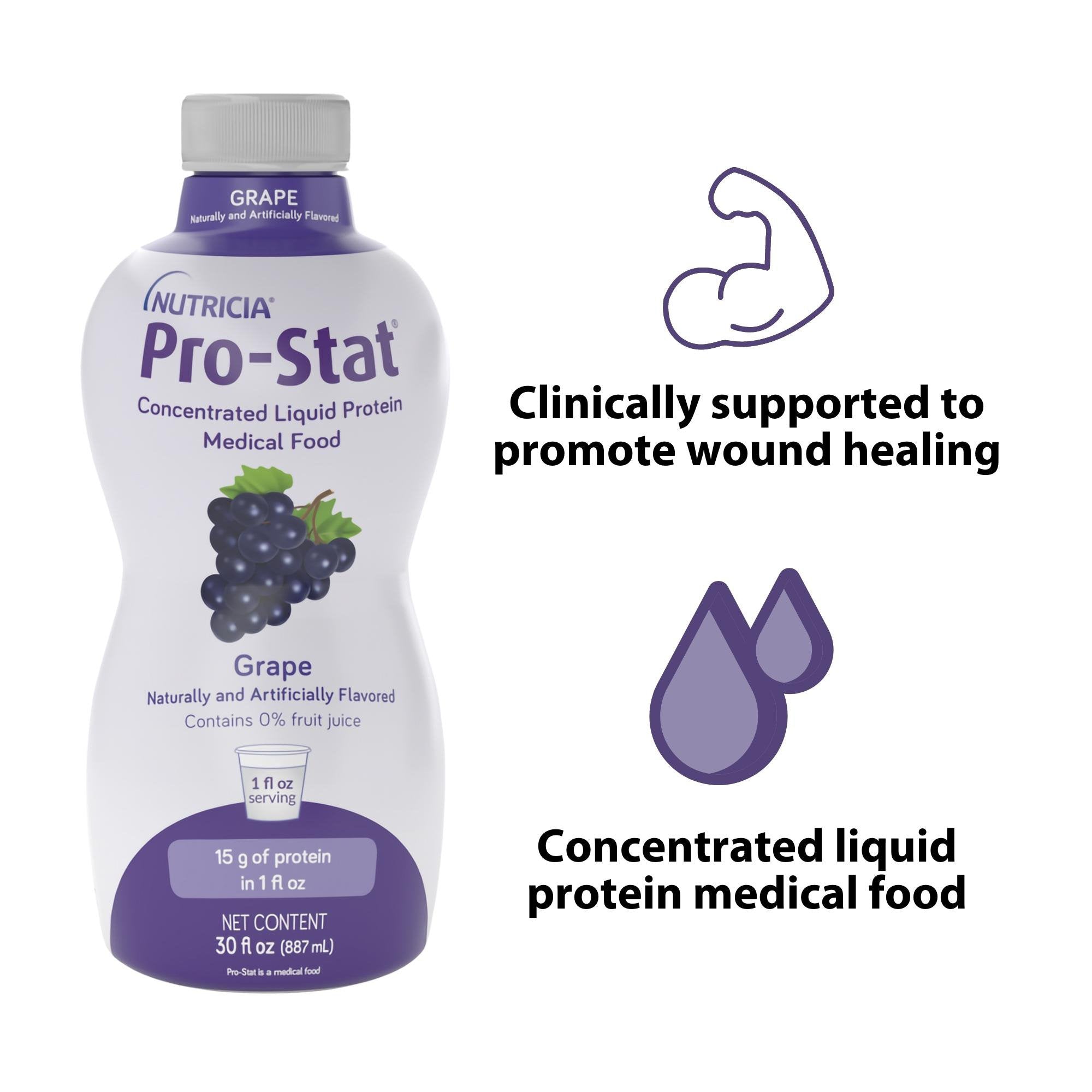Pro-Stat® Sugar-Free Grape Complete Liquid Protein, 30-ounce Bottle (1 Unit)
