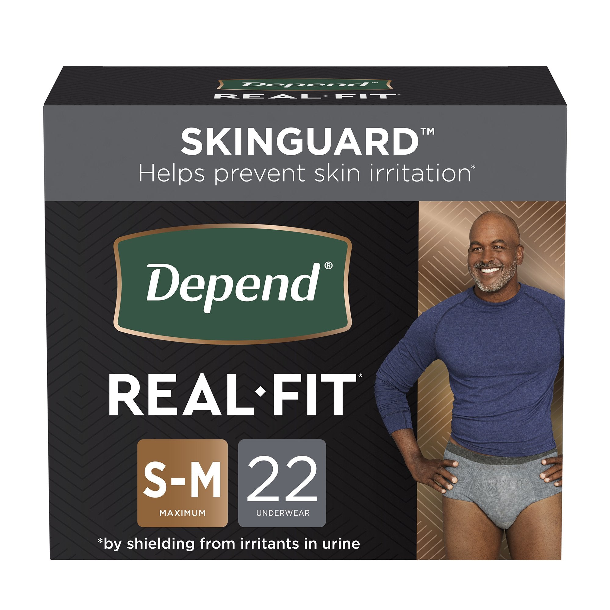 Depend® Real Fit® Maximum Absorbent Underwear, Small / Medium