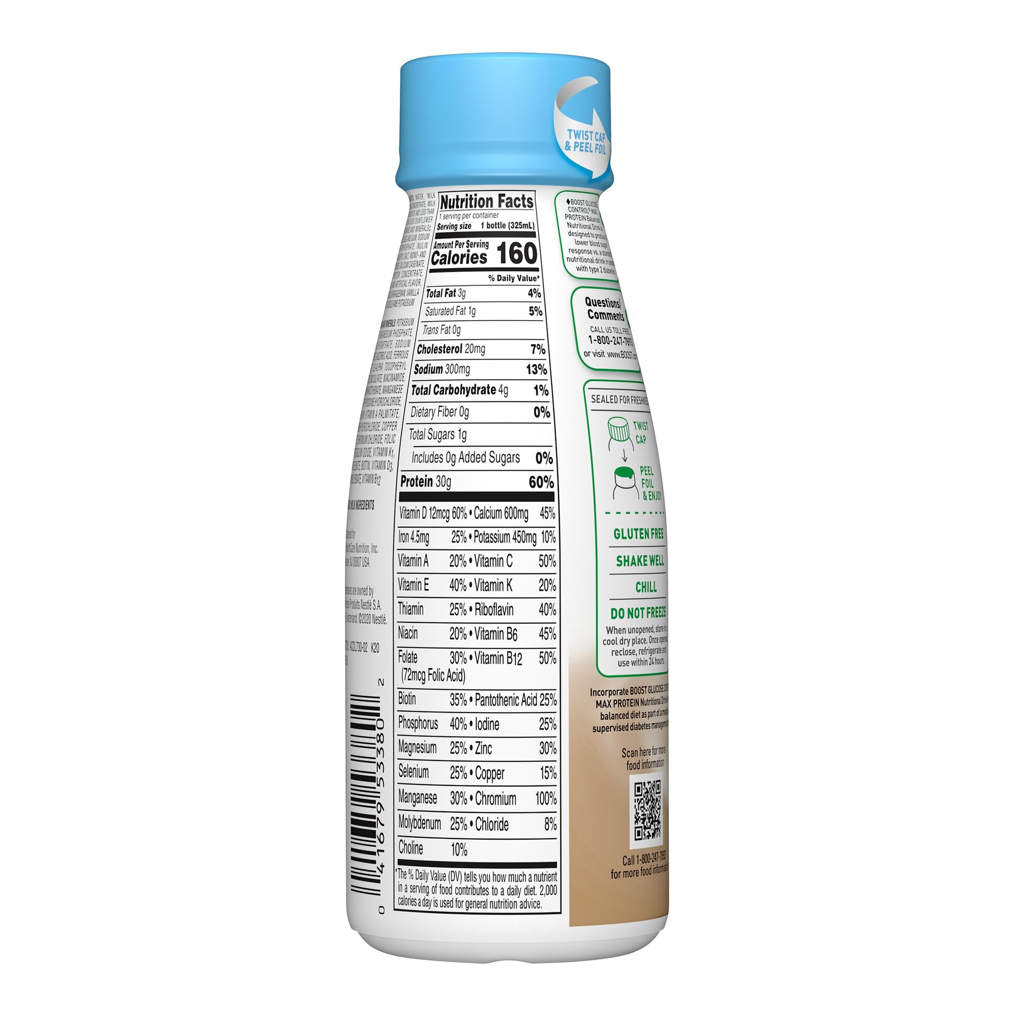 Oral Supplement Boost Glucose Control® Max Vanilla Flavor Liquid 11 oz. Bottle - image 5