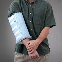 Arm Splint Posey® SecureSleeve® D-Ring / Hook and Loop Strap Closure Large