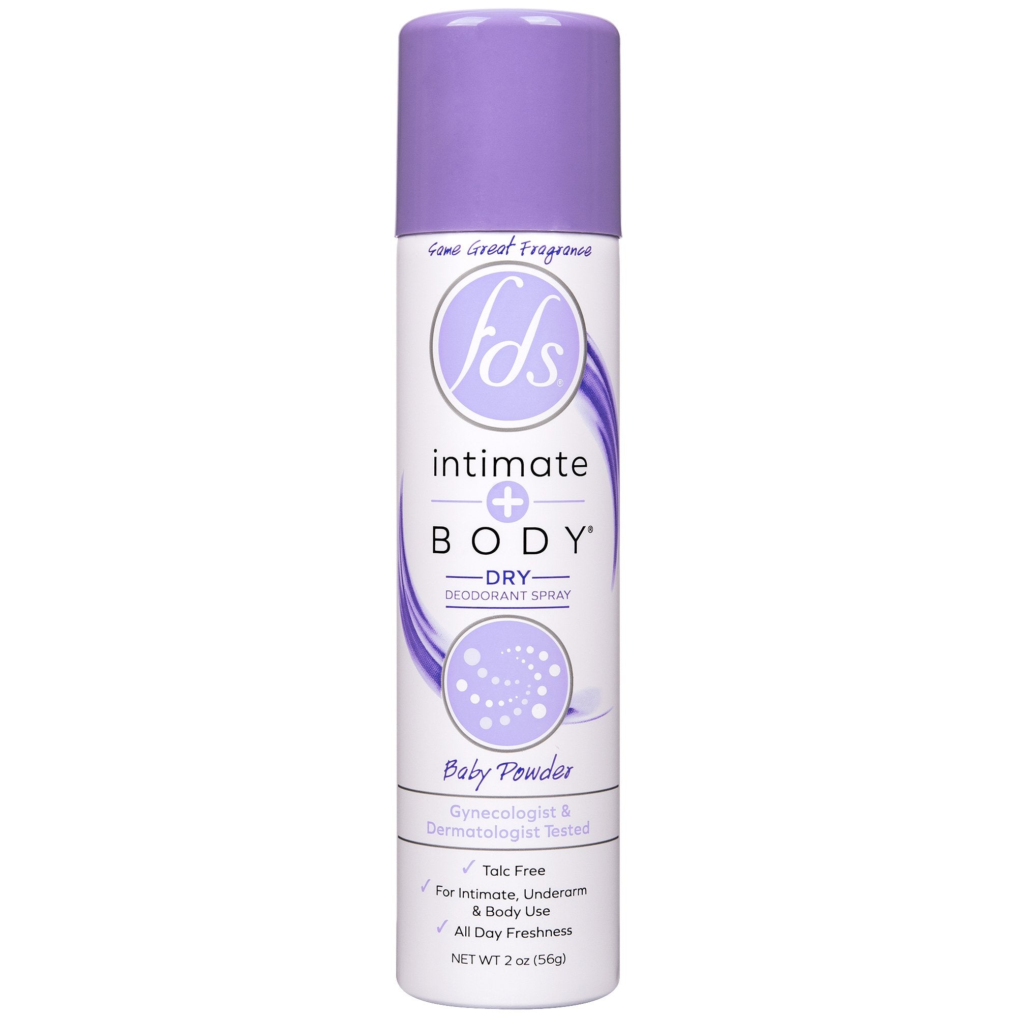 Deodorant FDS® Intimate+Body Aerosol Spray 2 oz. Baby Fresh Scent