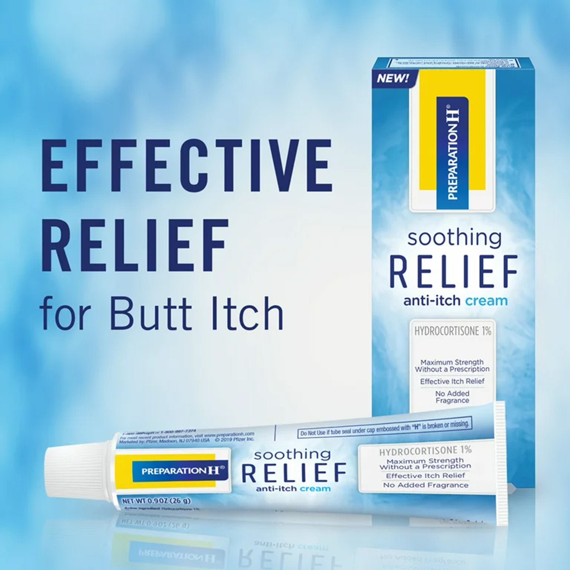 Preparation H Soothing Relief Anti-Itch Cream, 0.9-ounce tube (1 Unit)
