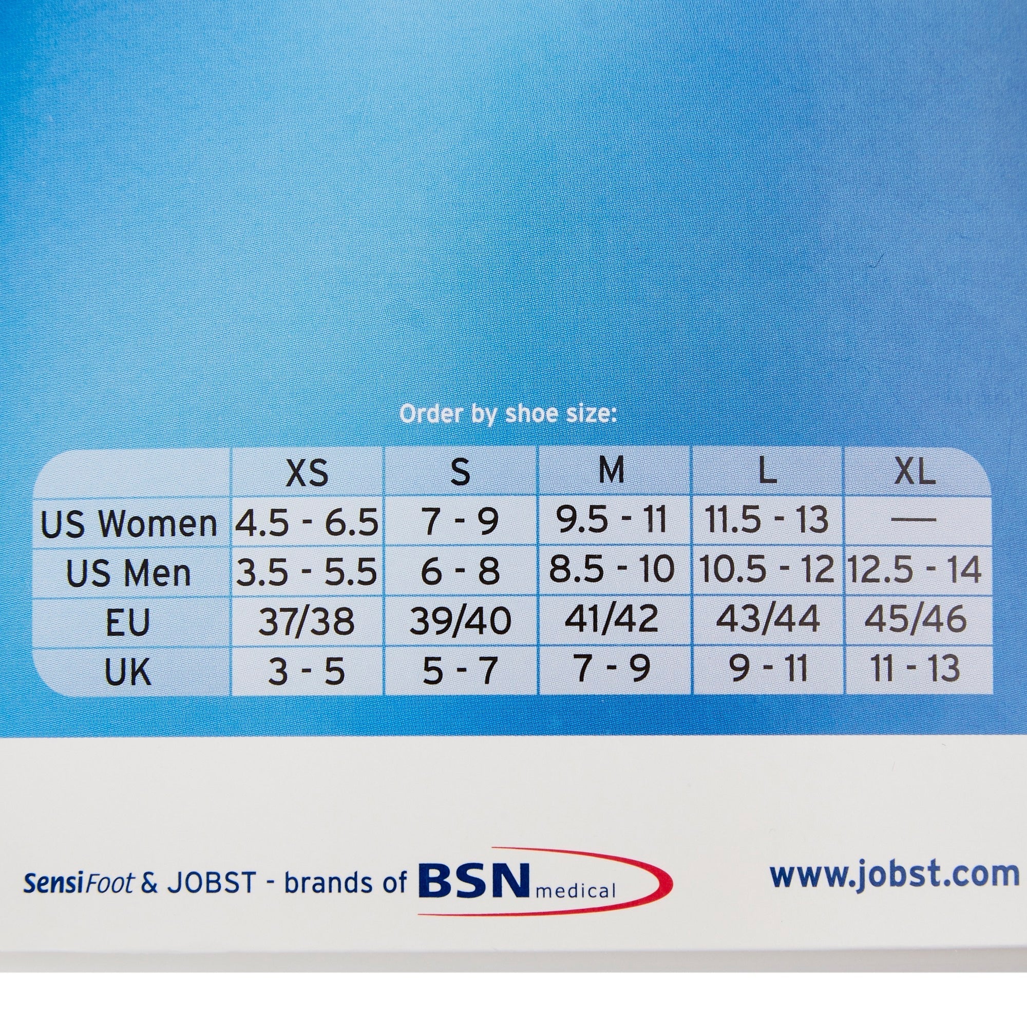 JOBST SensiFoot Diabetic Compression Socks, Knee High, White, Closed Toe, X-Large (1 Unit)