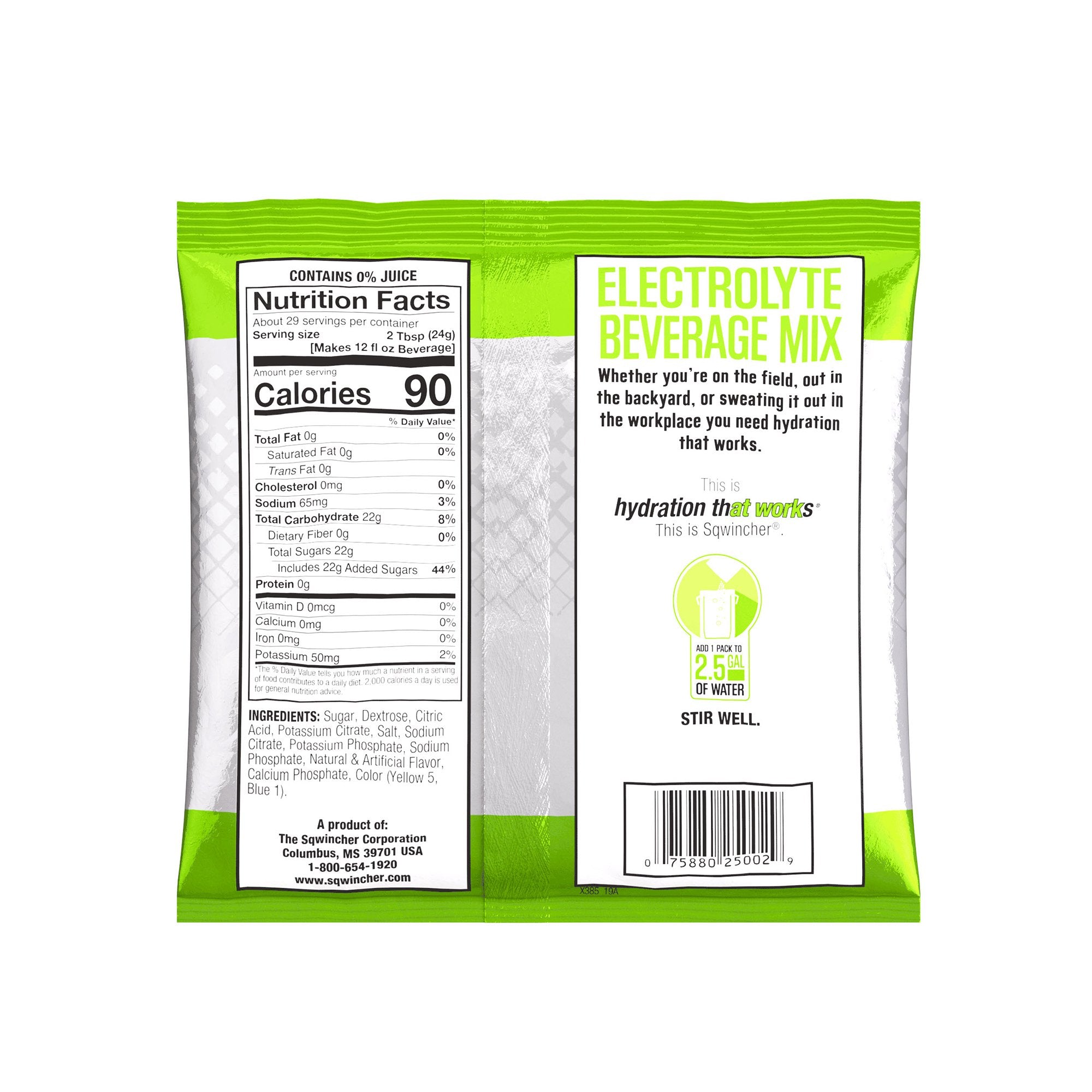 Sqwincher® Powder Pack® Lemon-Lime Electrolyte Replenishment Drink Mix (1 Unit)