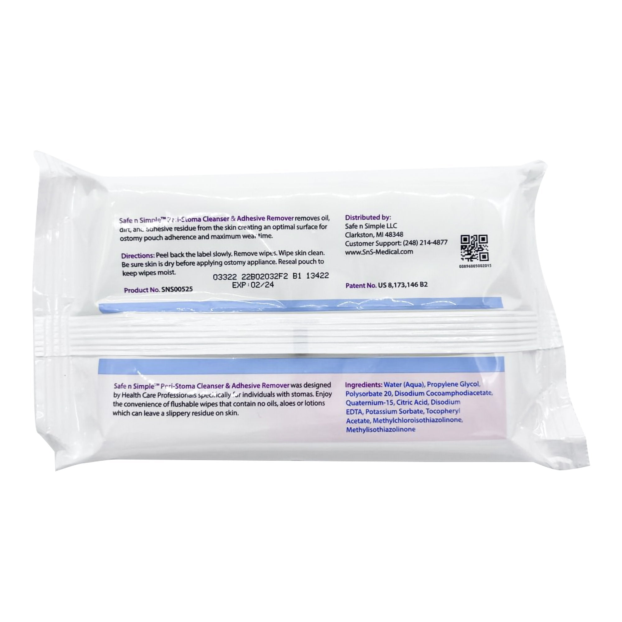 Safe n Simple™ Adhesive Remover Wipes (50 Units)