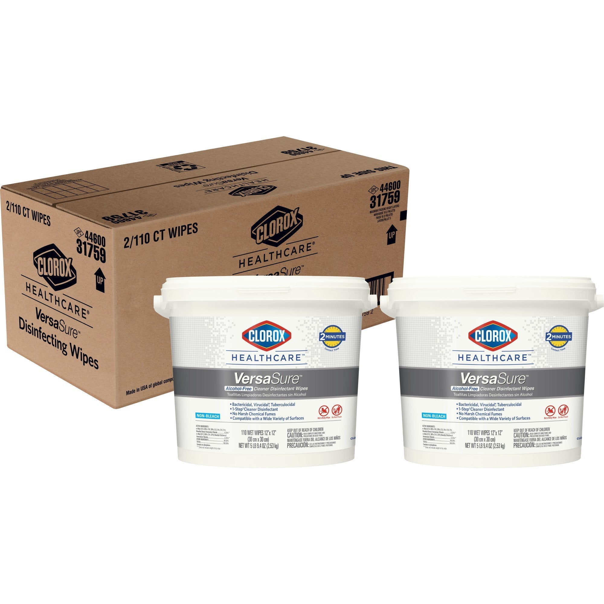 Clorox Healthcare® VersaSure® Cleaner Disinfectant Wipes, Bucket (1 Unit)