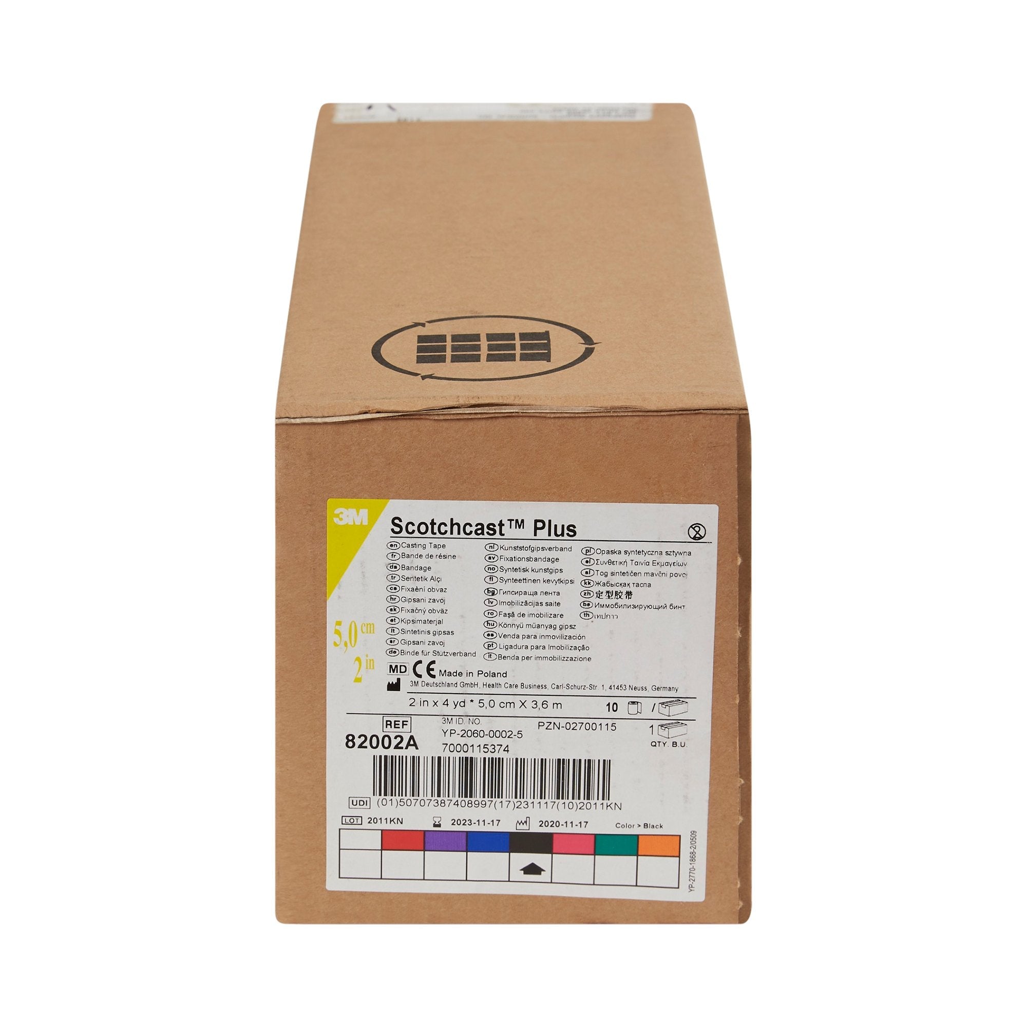 3M™ Scotchcast™ Plus Black Cast Tape, 2 Inch x 4 Yard (10 Units)