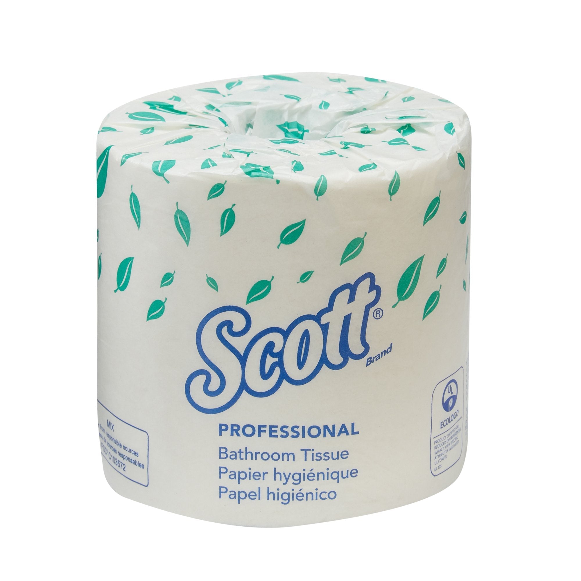 Scott® Essential Bulk Toilet Paper - 2-Ply, White, 550 Sheets, 80 Rolls