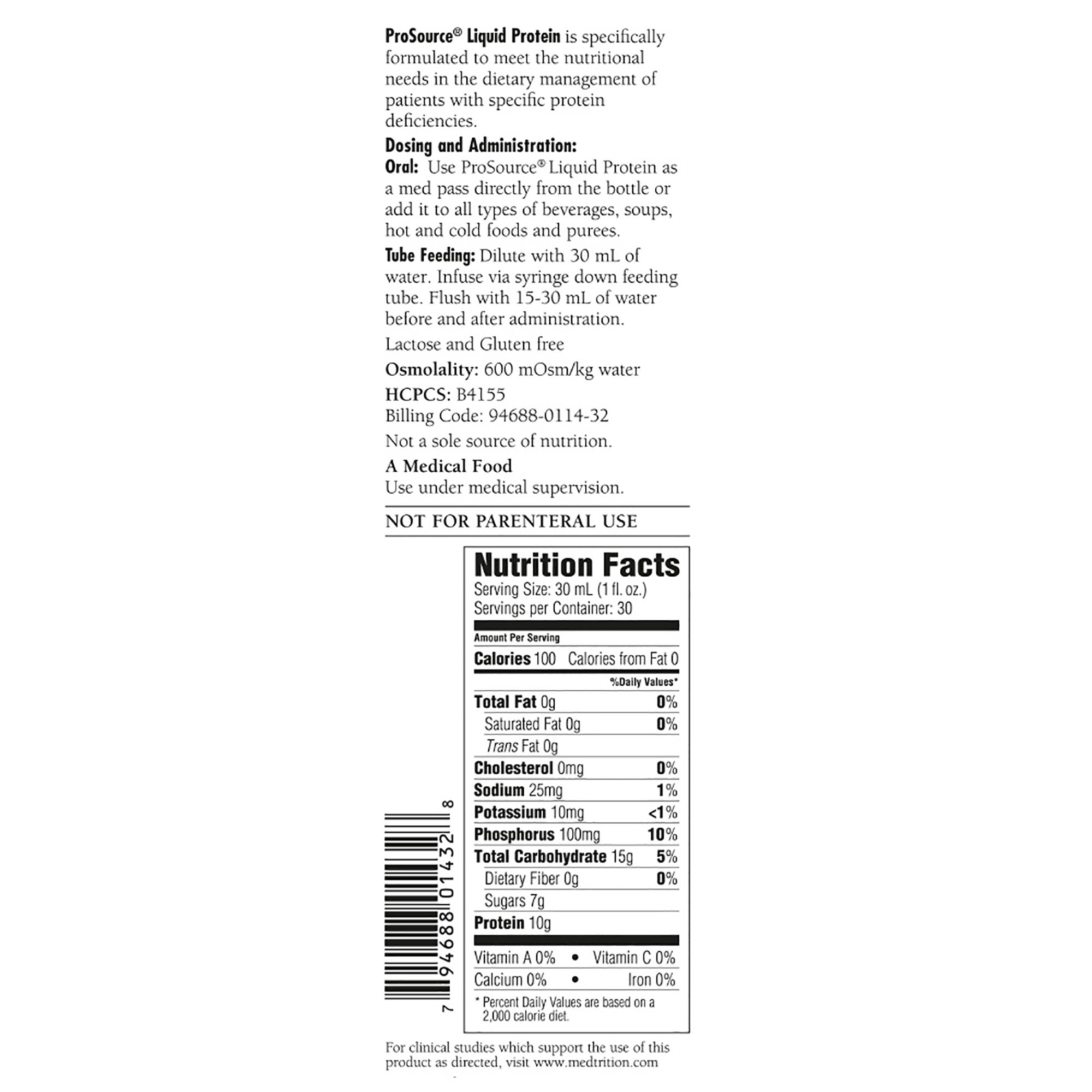 ProSource™ Collagen and Whey Protein Formula, 30-ounce Bottle (1 Unit)