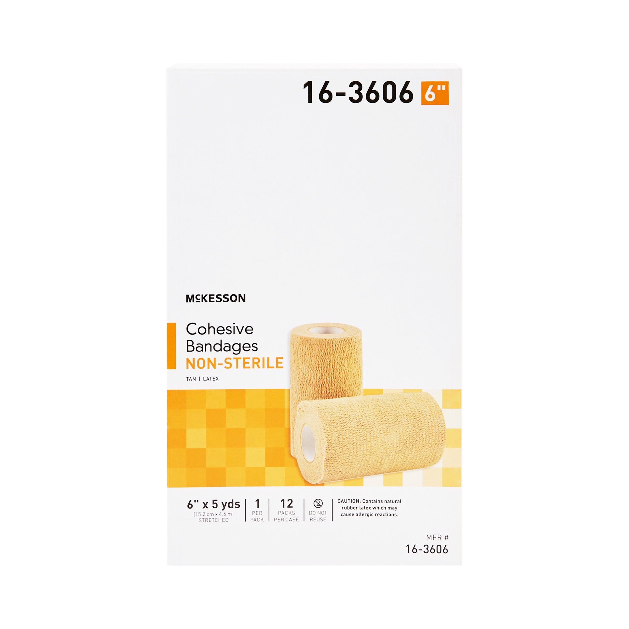 Cohesive Bandage McKesson 6 Inch X 5 Yard Self-adherent Closure Tan NonSterile Standard Compression - image 2