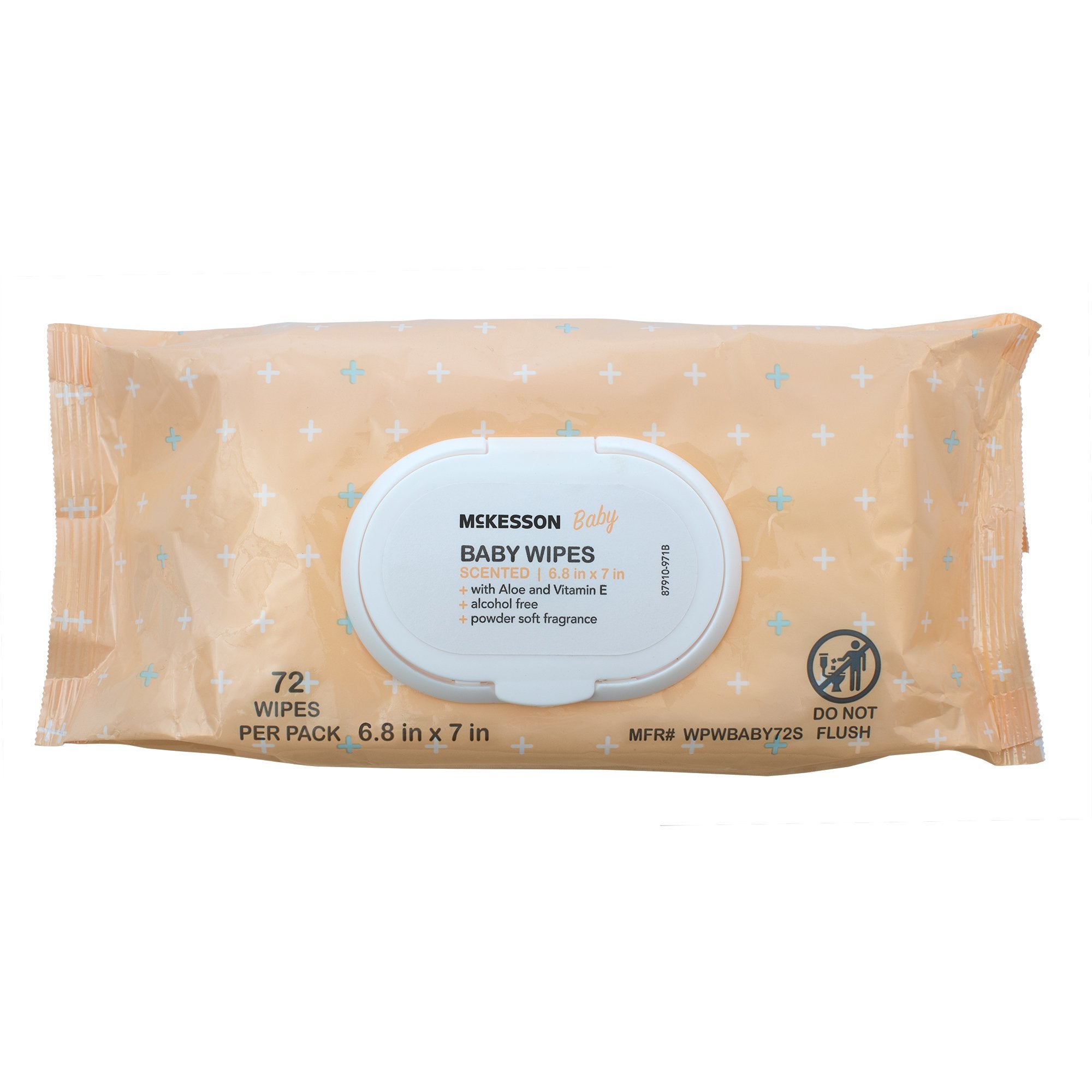 Baby Wipe McKesson Soft Pack Scented 72 Count
