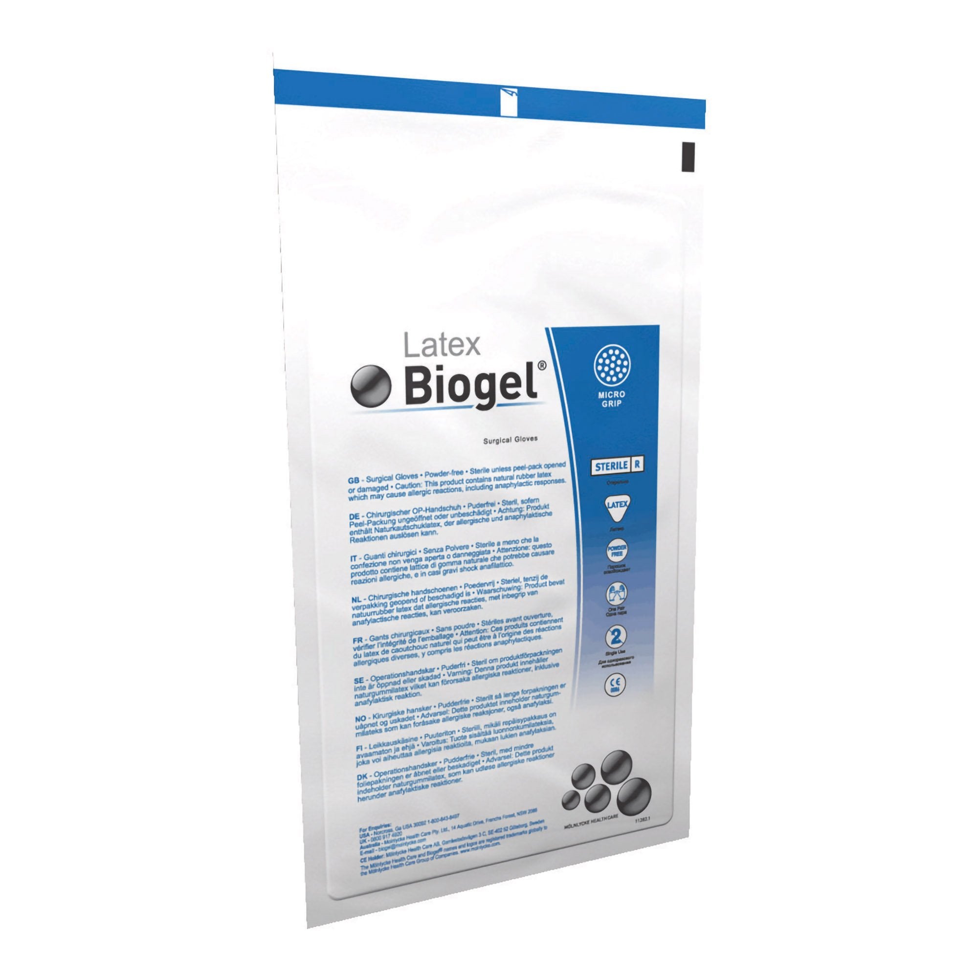 Biogel® M Latex Surgical Glove, Size 7, Straw Color