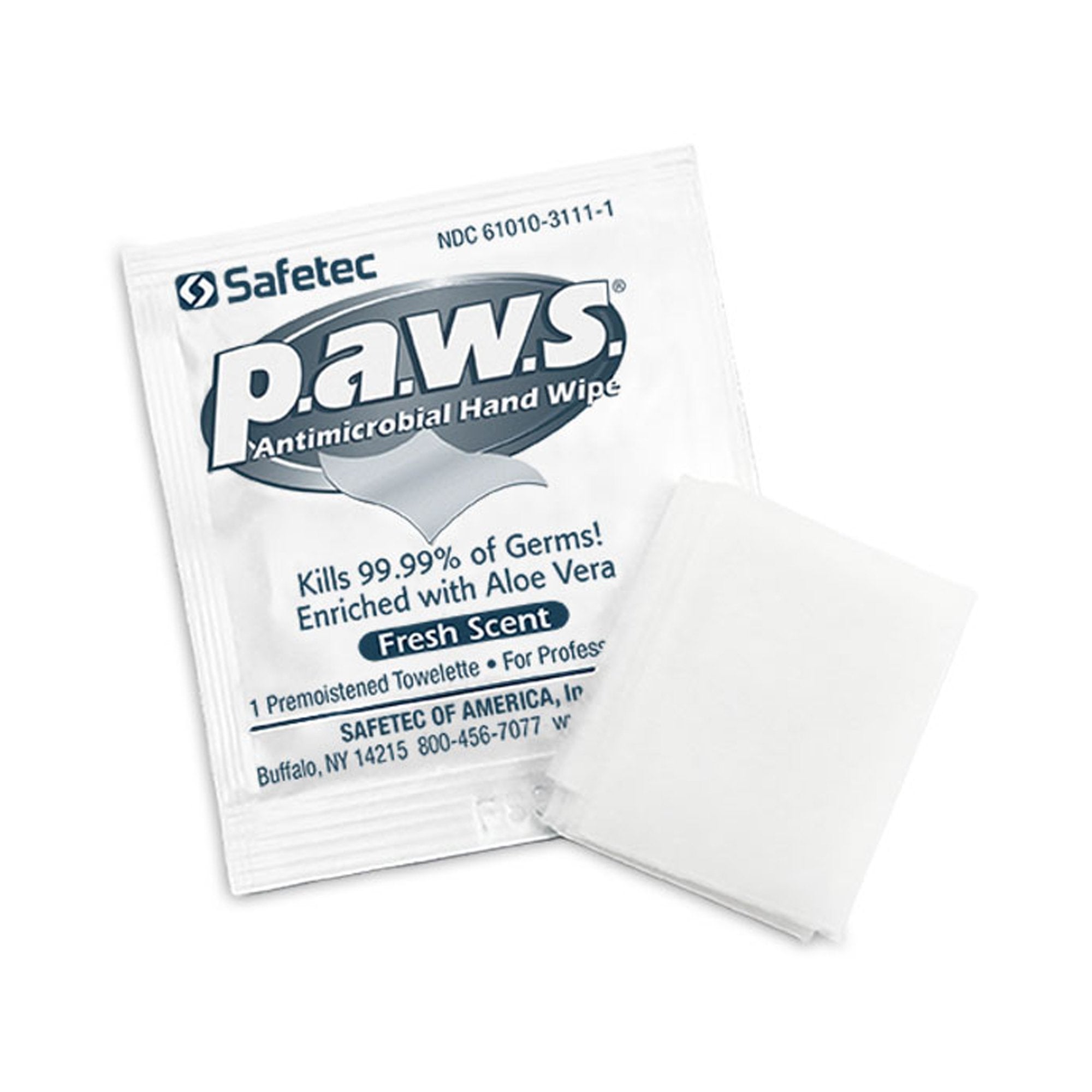 Hand Sanitizing Wipe P.A.W.S.® 100 Count Ethyl Alcohol Wipe Individual Packet - image 2