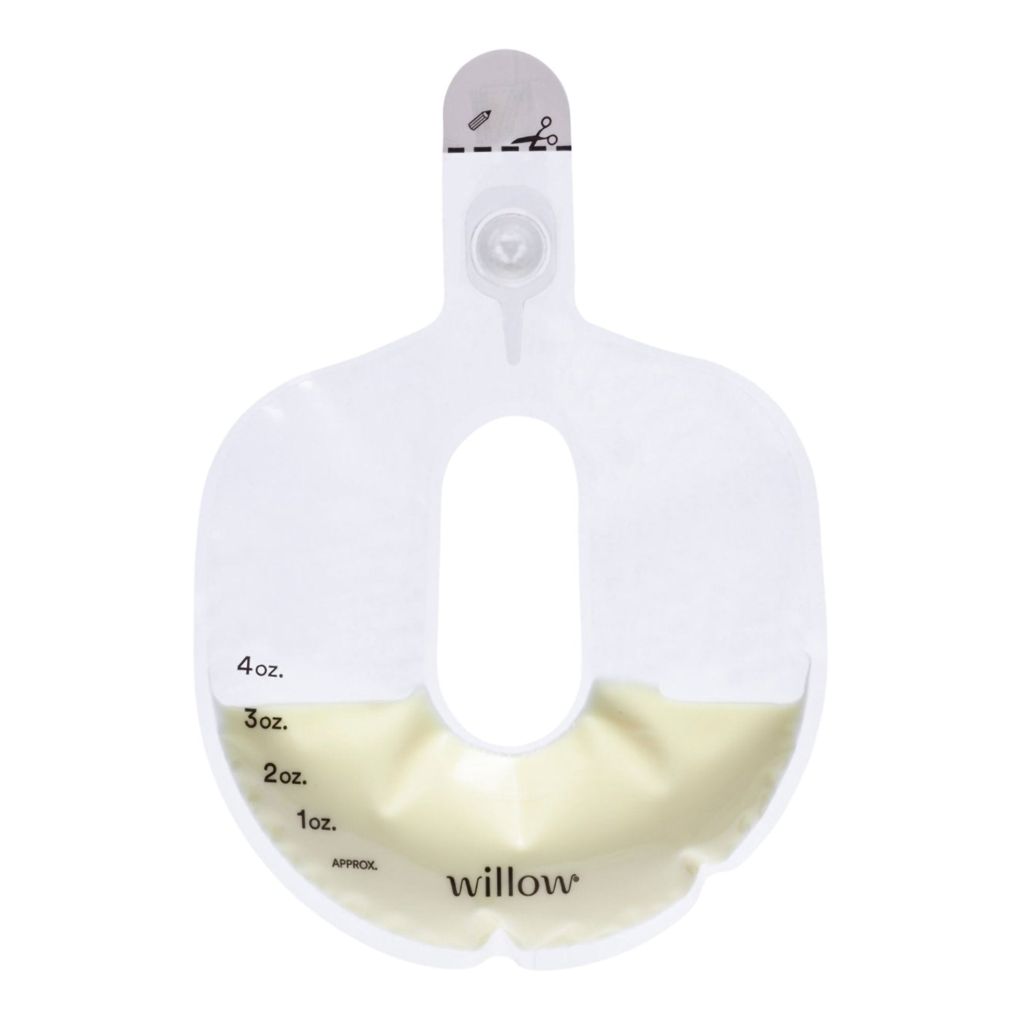 Breast Milk Storage Bag Willow® 3.0 4 oz. Plastic Clear