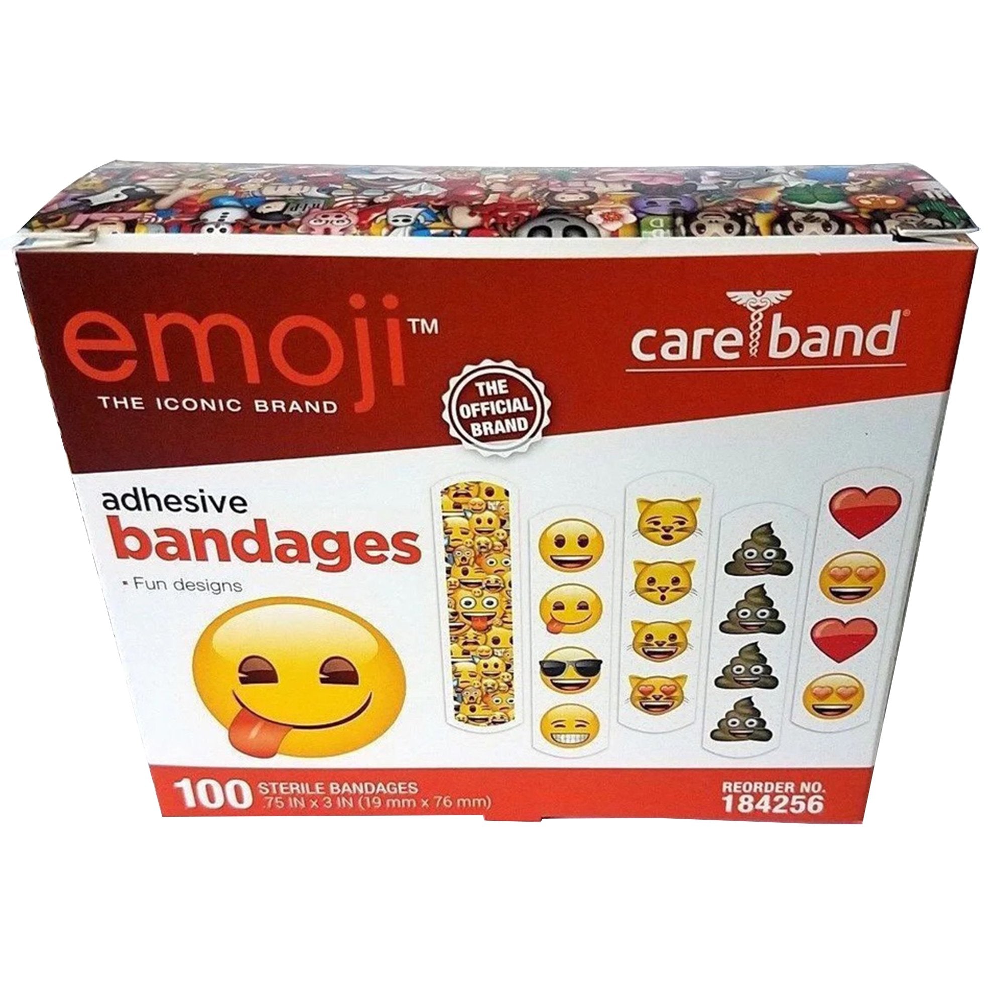 Adhesive Strip emoji™ Plastic Kid Design (Emojis) 3/4 X 3 Inch Sterile - image 2