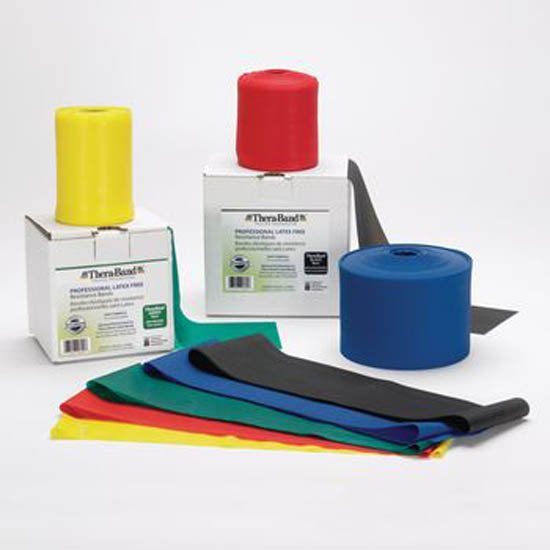 Exercise Resistance Band TheraBand® Silver 5 Inch X 6 Yard 2X-Heavy Resistance
