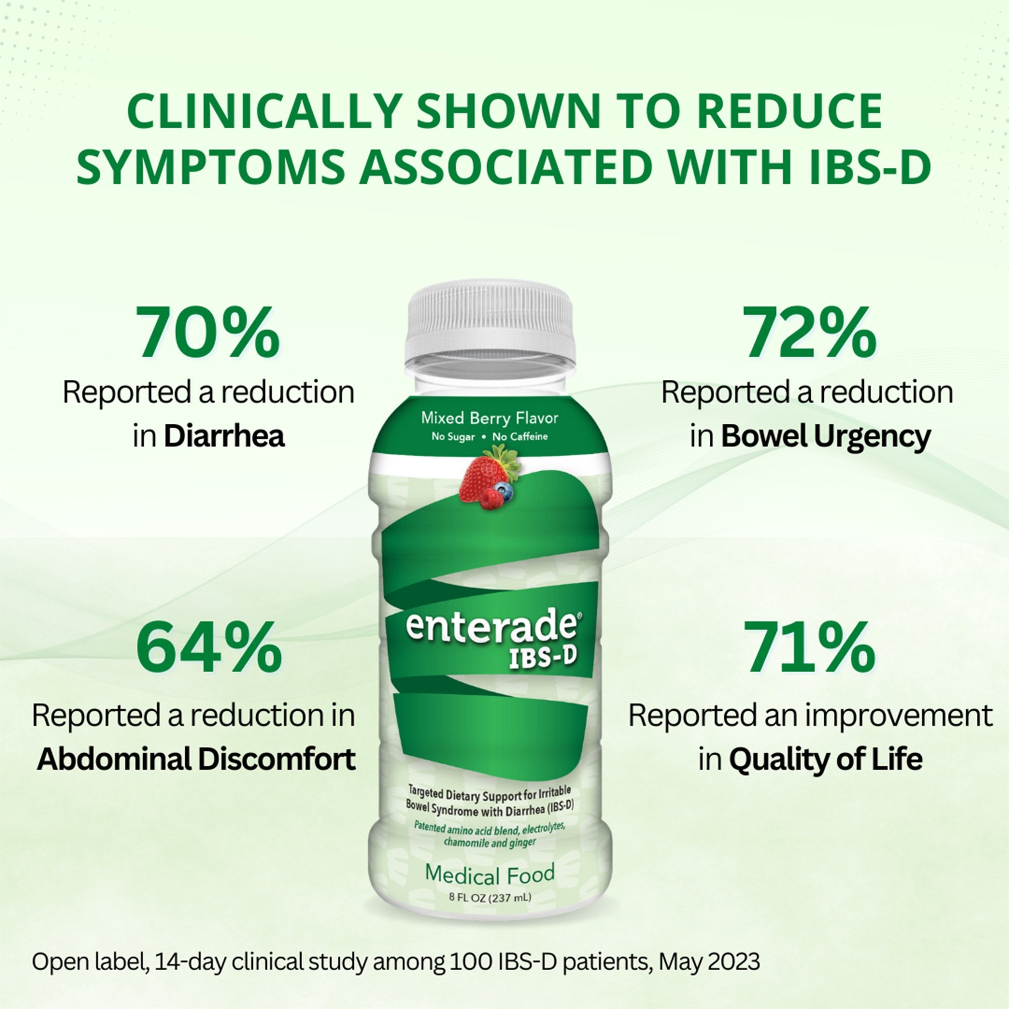 Oral Supplement enterade® IBS-D Mixed Berry Flavor Liquid 8 oz. Bottle - image 4