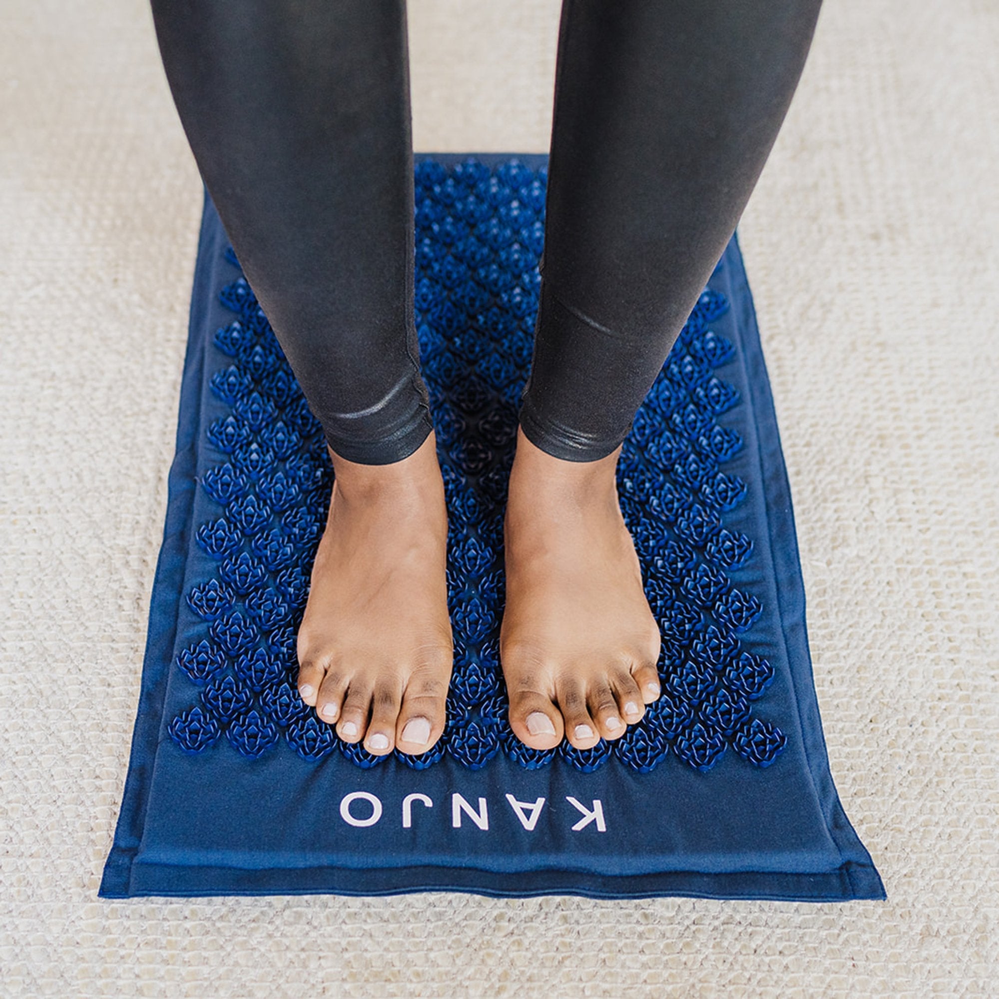 Kanjo Memory Foam Accupressure Mat Set, Dark Blue (9 Units)