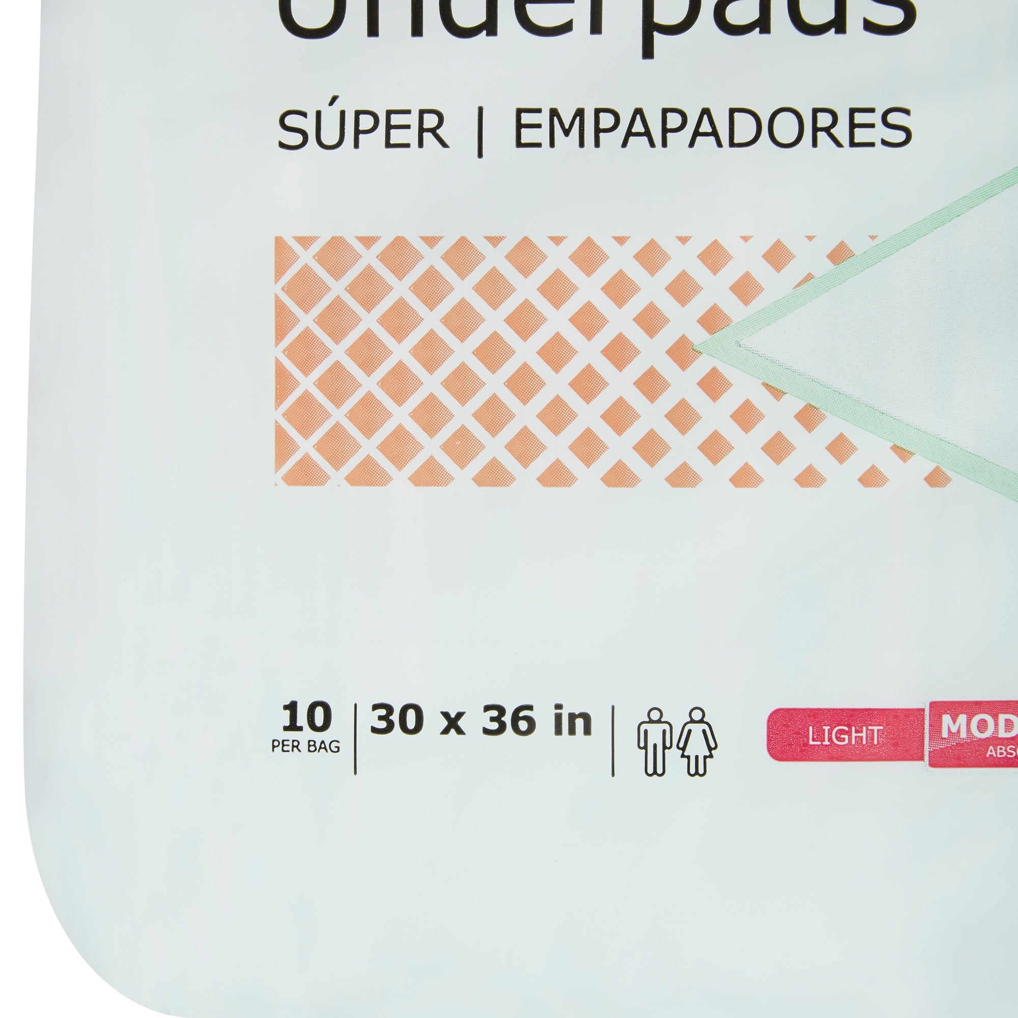 McKesson Super Absorbent Underpads, 30x36" - Moderate Absorbency (10-Pack)