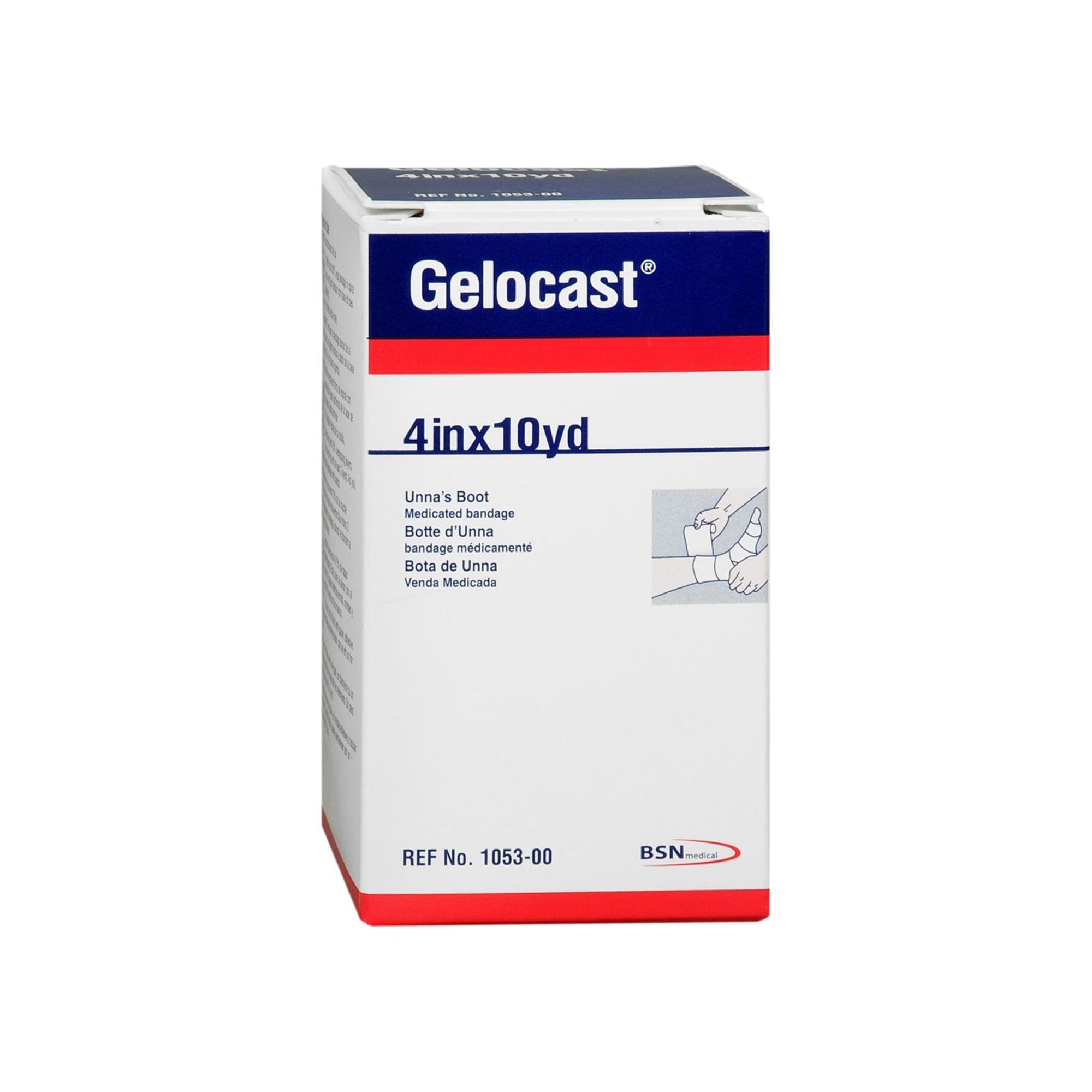 Gelocast® Unna Boot with Calamine, 4 Inch x 10 Yard (12 Units)