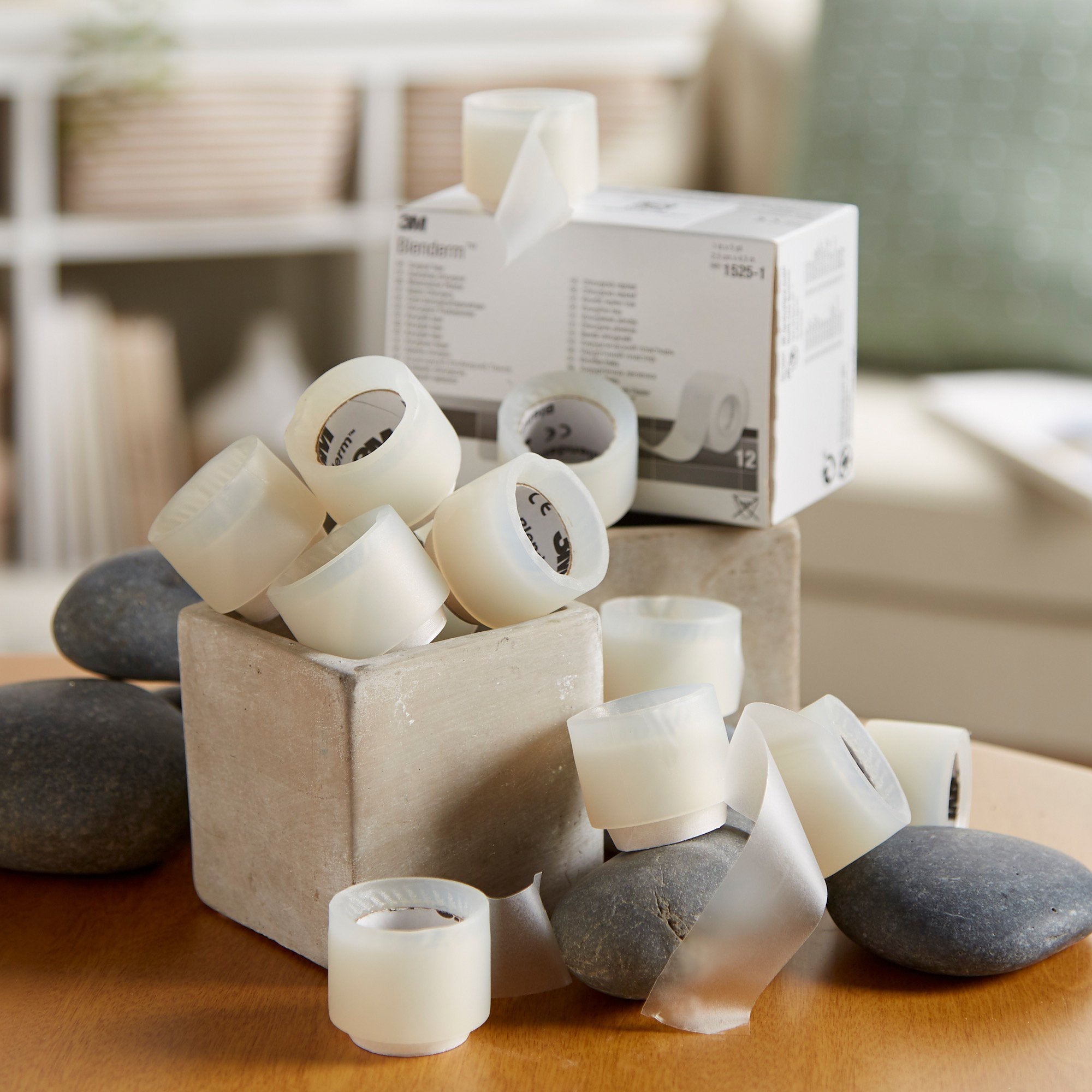 3M™ Blenderm™ Plastic Medical Tape, 1 Inch x 5 Yard, Transparent (12 Units)